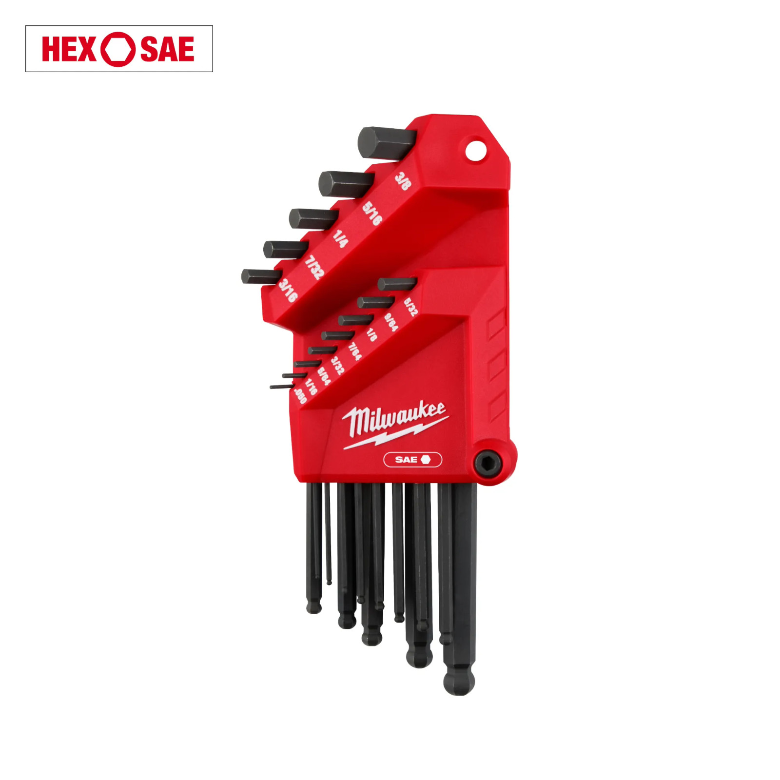 Milwaukee 48-22-2185 13 Piece SAE Ball End L Style Hex Key Set
