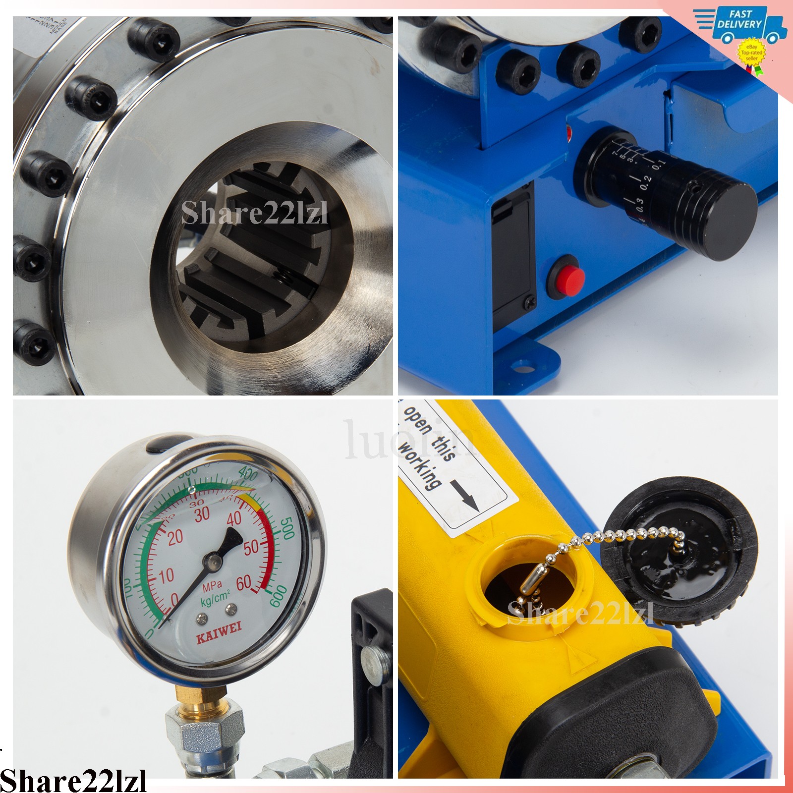 5600KN Hydraulic Hose Crimper Pipe Clamping Machine With 9 Sets Dies 10-30mm