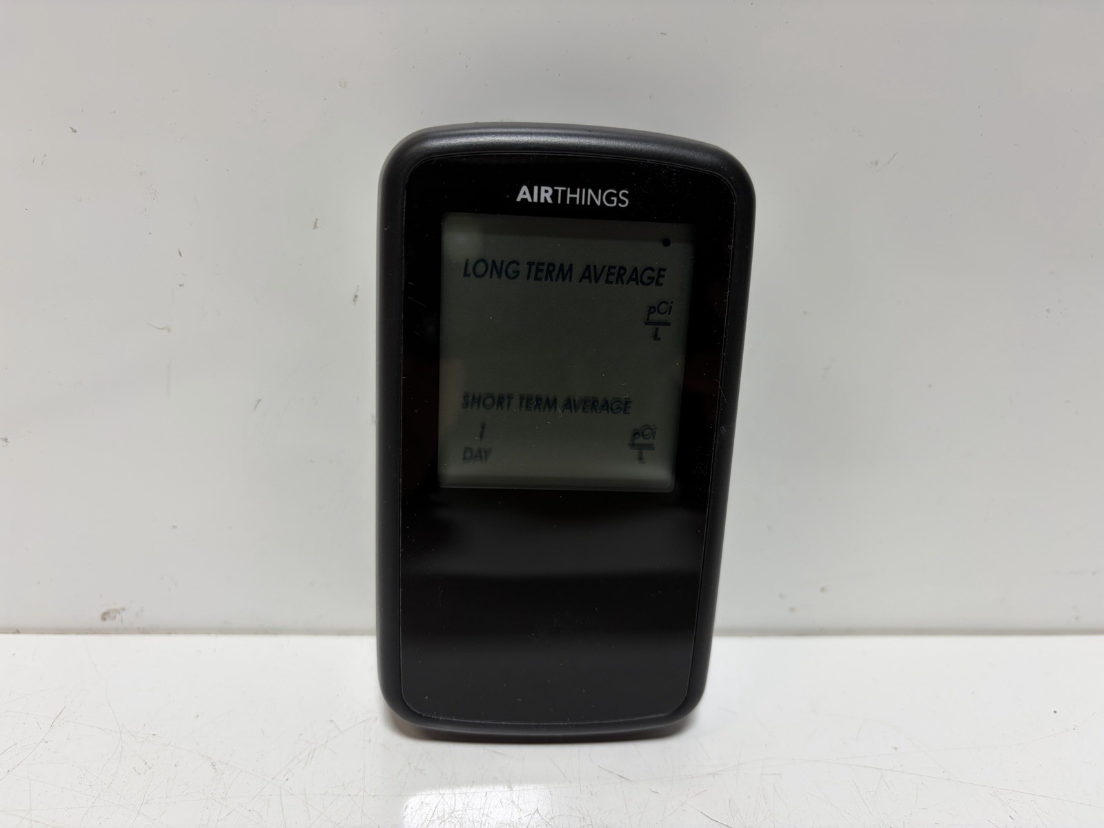 Used Airthings 2350 Battery Operated Digital Radon Detector LED Display Portable