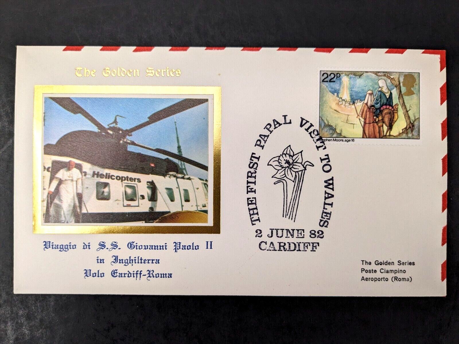 Pope John Paul II, The Golden Series Trip to England, 10 Covers Plus Stamps