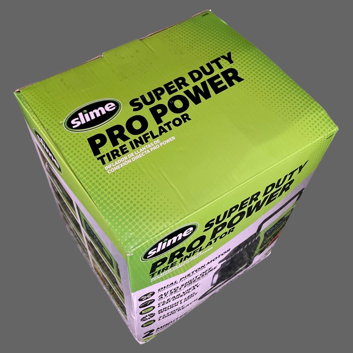 Slime Super Duty Pro Power Tire Inflator 40083 Dual Piston 12V Auto Shut Off New