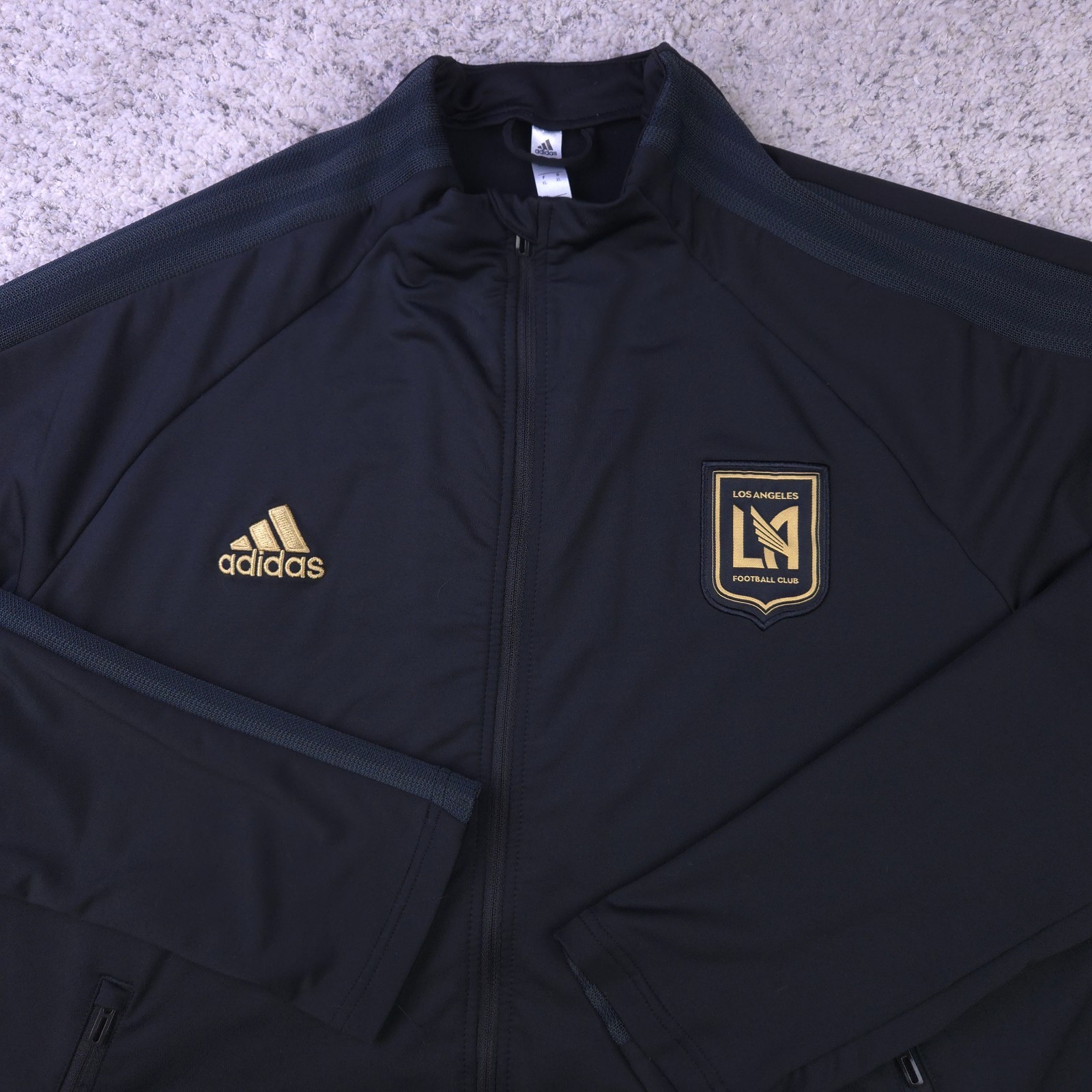 Los Angeles FC Jacket Mens XL Adidas Soccer Track Football Club Anthem LAFC MLS