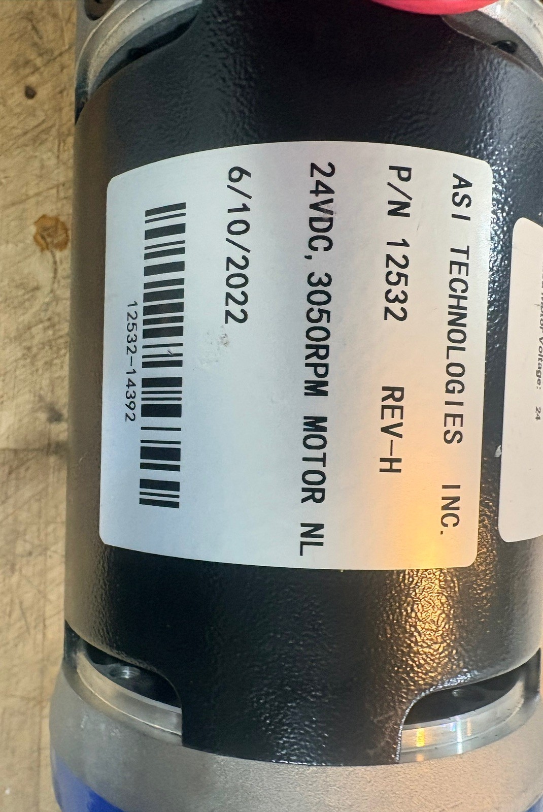 Tennant 1253195. T7 Brush/Pad motor assembly. Floor scrubber T7, T7AMR, SSR.