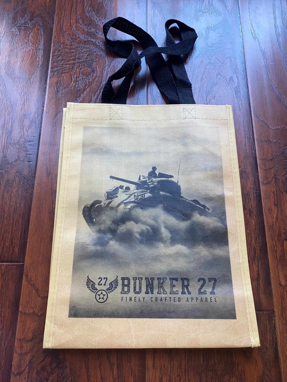 Bunker 27 Gift/Carry Bag with Sherman Tank on both sides of bag