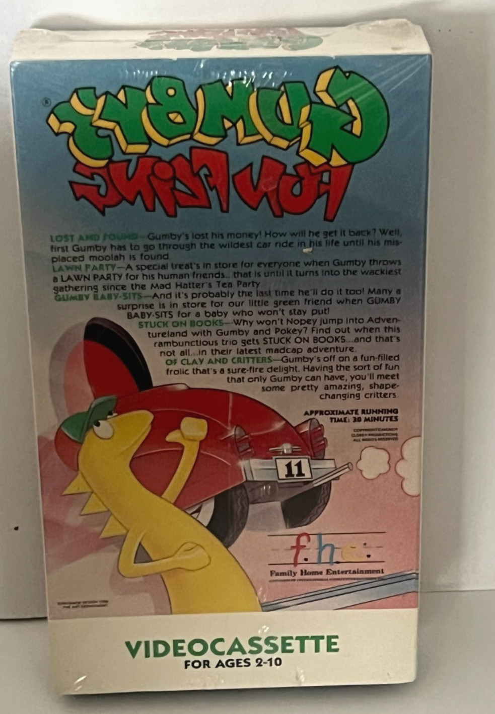 Gumby's Fun Fling 1986 Vhs Family Home Entertainment Kids