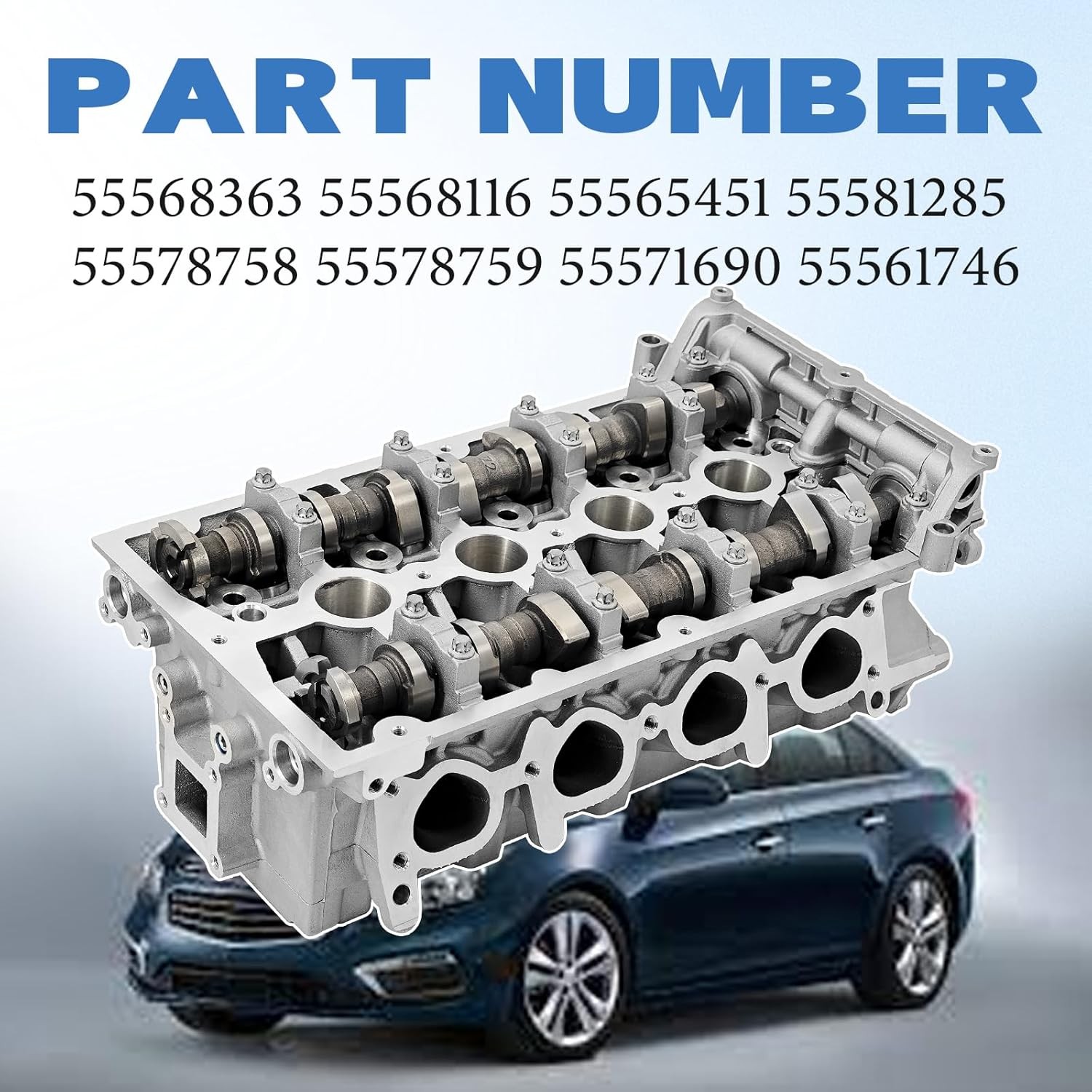 Cylinder Head Assembly For Chevy Cruze Sonic 1.8 DOHC 2011-2018 Dual VVT CAST