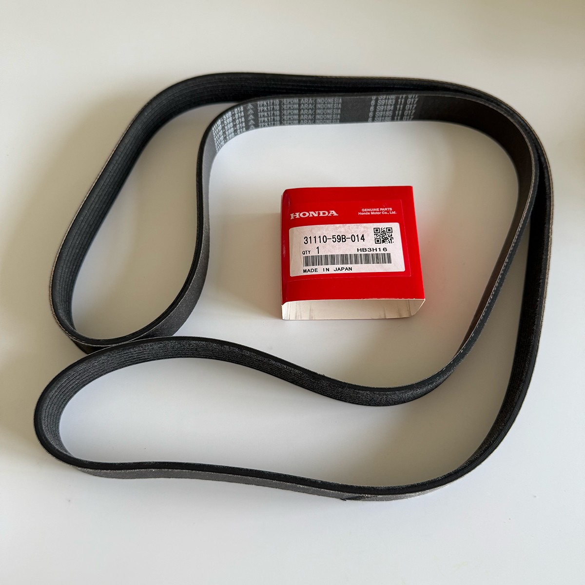 Honda OEM 31110-59B-014 Serpentine Drive Belt fits 16-24 Civic CR-V Accord 1.5L