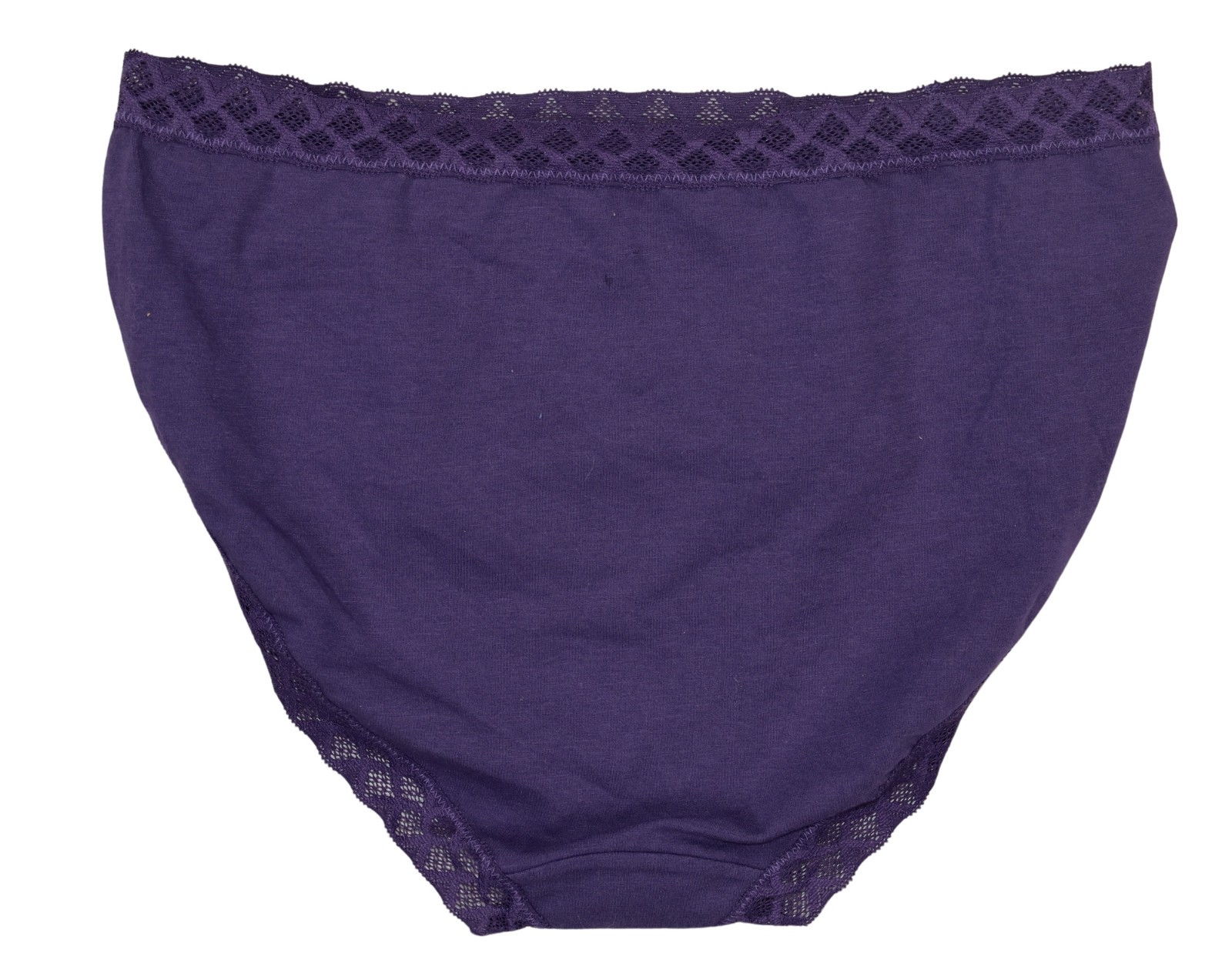 Natori Bliss High-Rise Lace Trim French Cut Solid Color Women's Underwear NWT