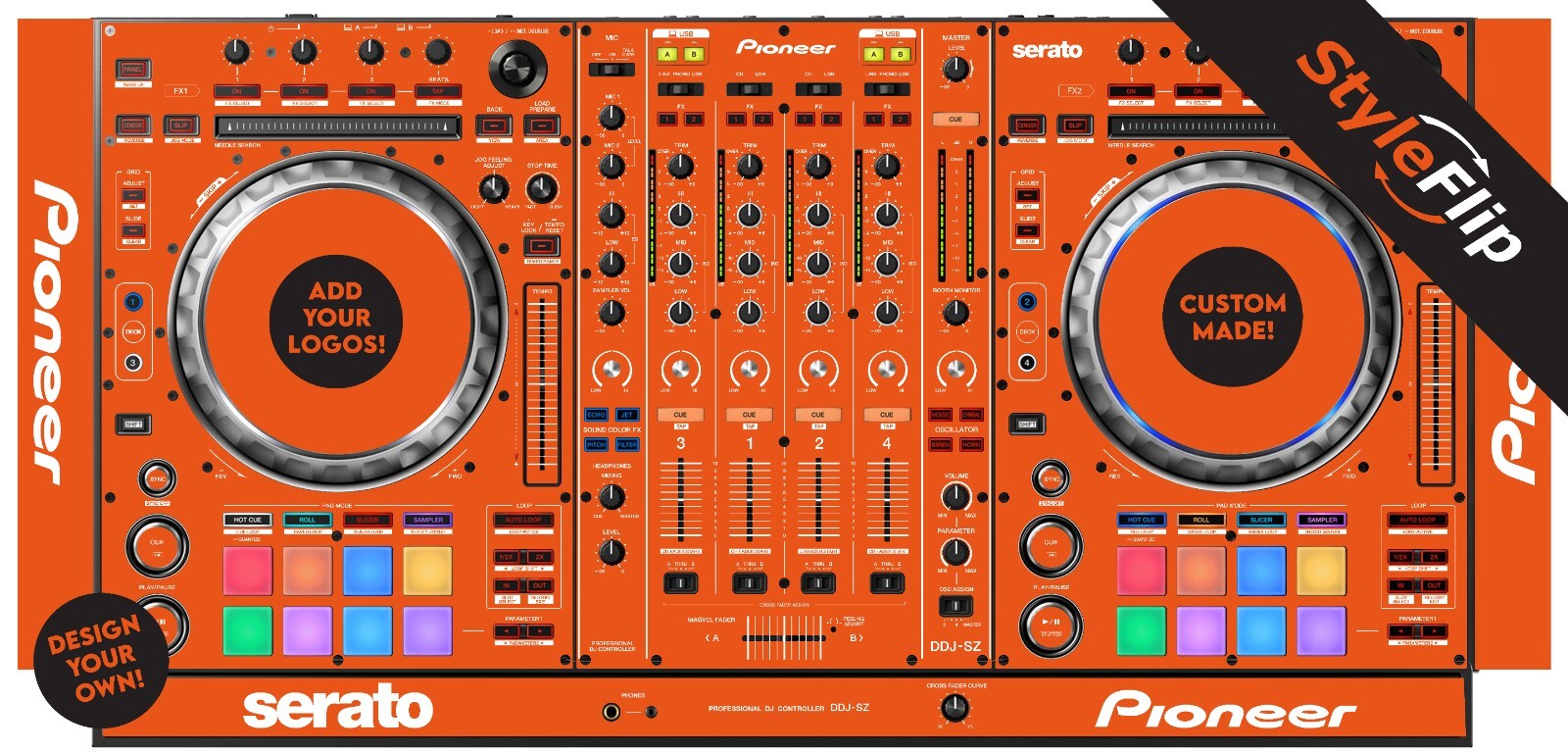 Pioneer DDJ-SZ Skin | Custom Design | Protective Decal | StyleFlip