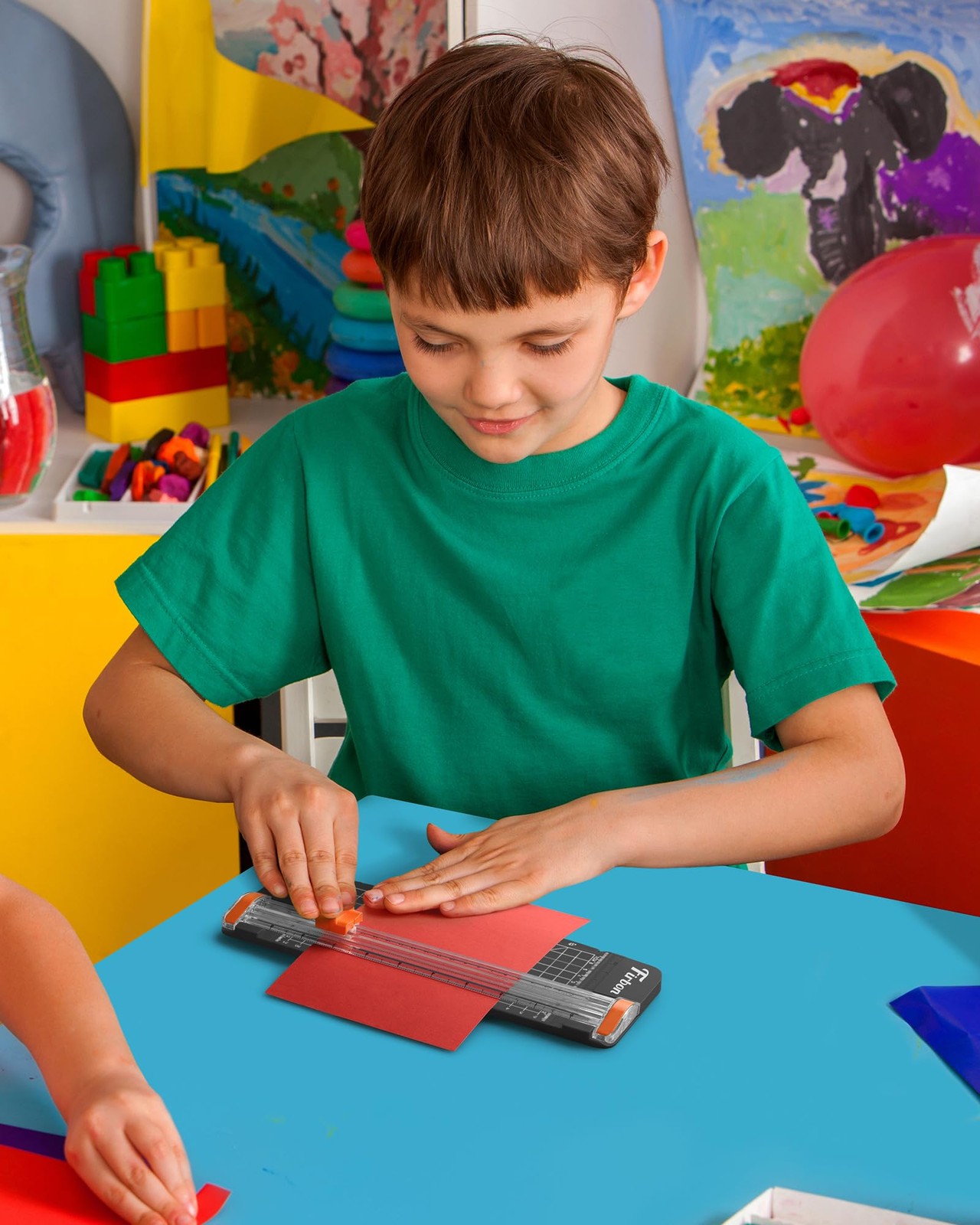 Firbon Black A5 Paper Cutter, Straight Small Paper Trimmer with Side Ruler fo...