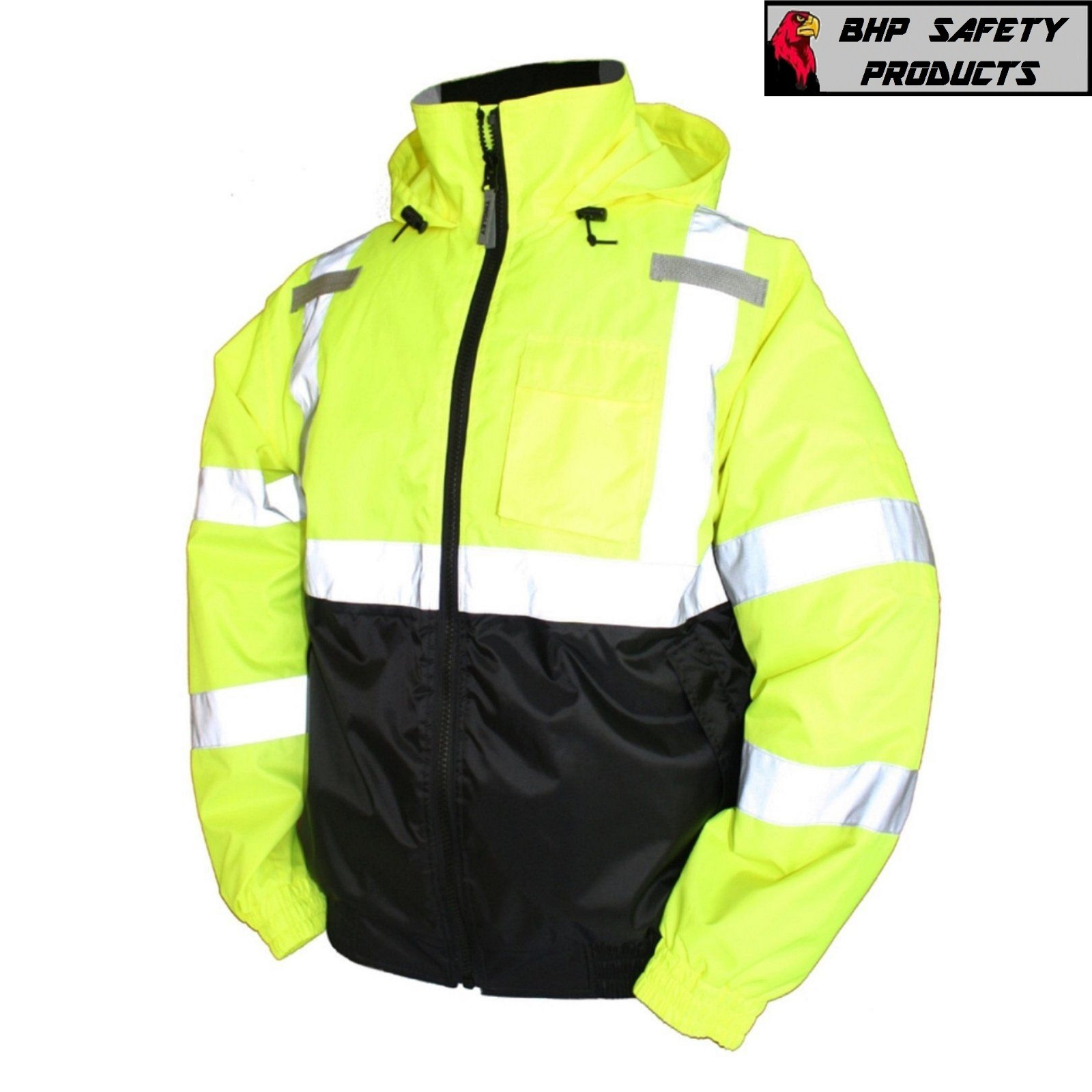 REFLECTIVE BOMBER II JACKET HI-VIZ WATERPROOF ANSI TINGLEY CLASS 3 J26112 SM-5X