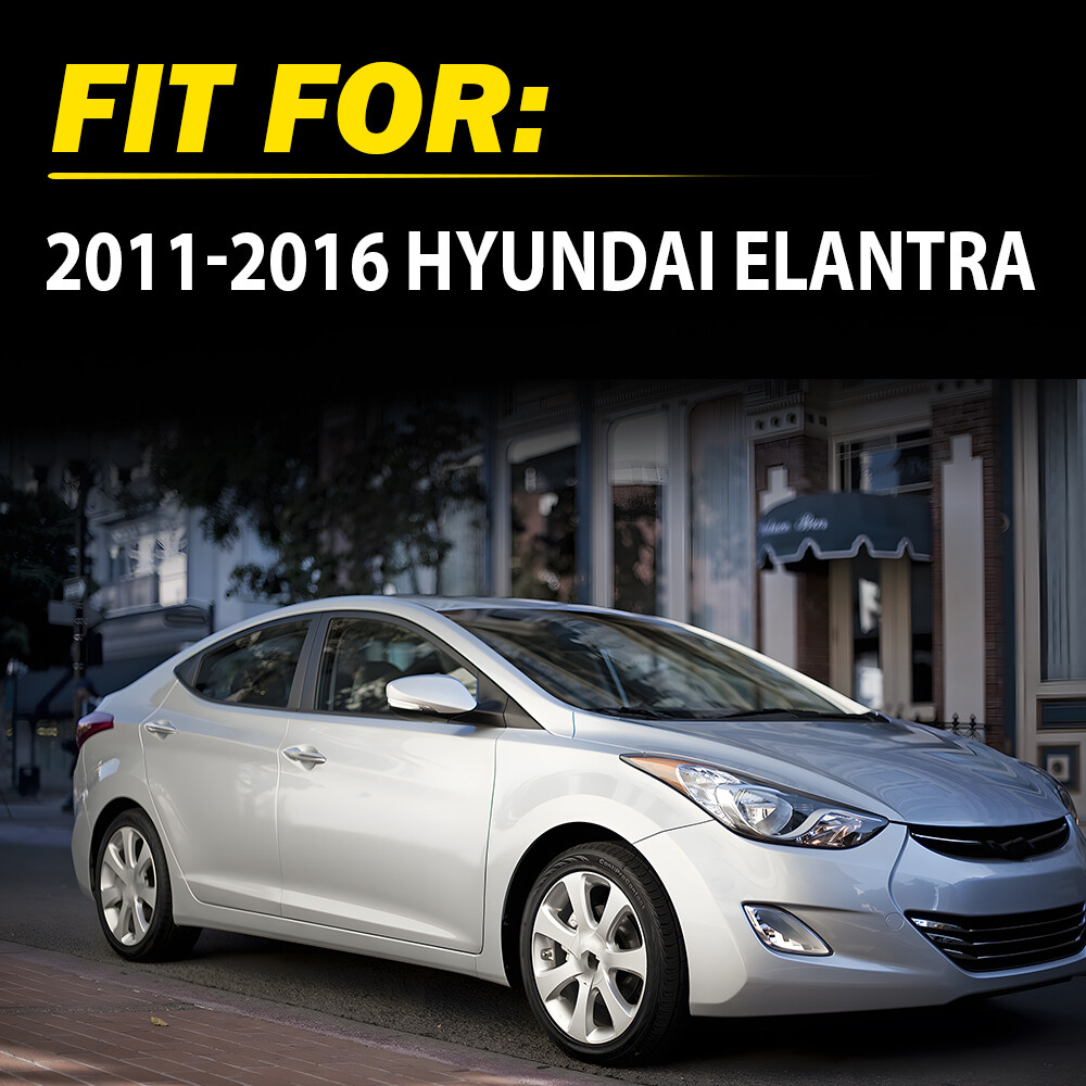 Set of 4 Exterior Outside Outer Door Handle Chrome For Hyundai Elantra 2011-16 P