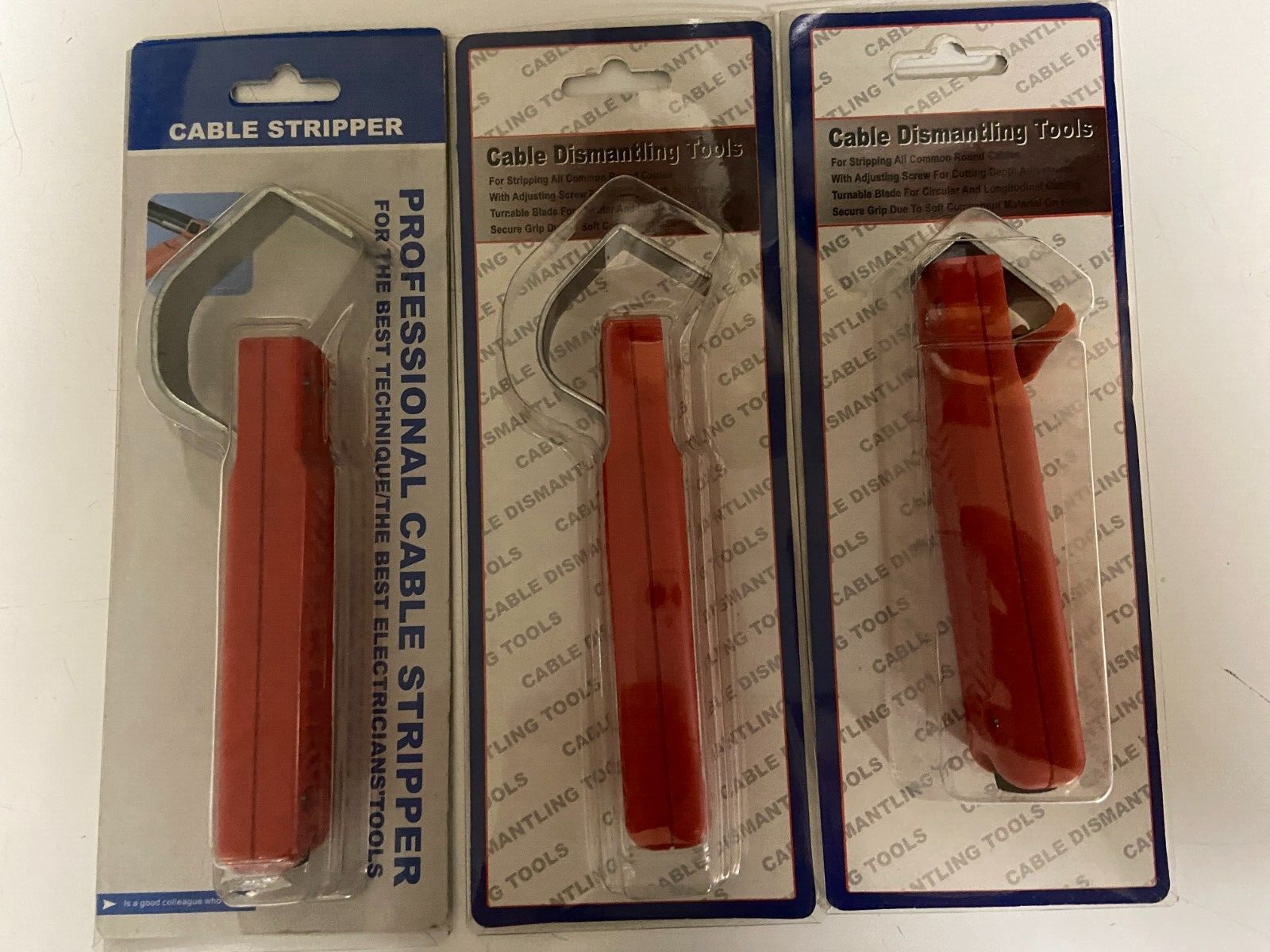 8-28mm Electricians Cable Knife Wire Stripper Dismantling Tool 3 DIFF SIZES