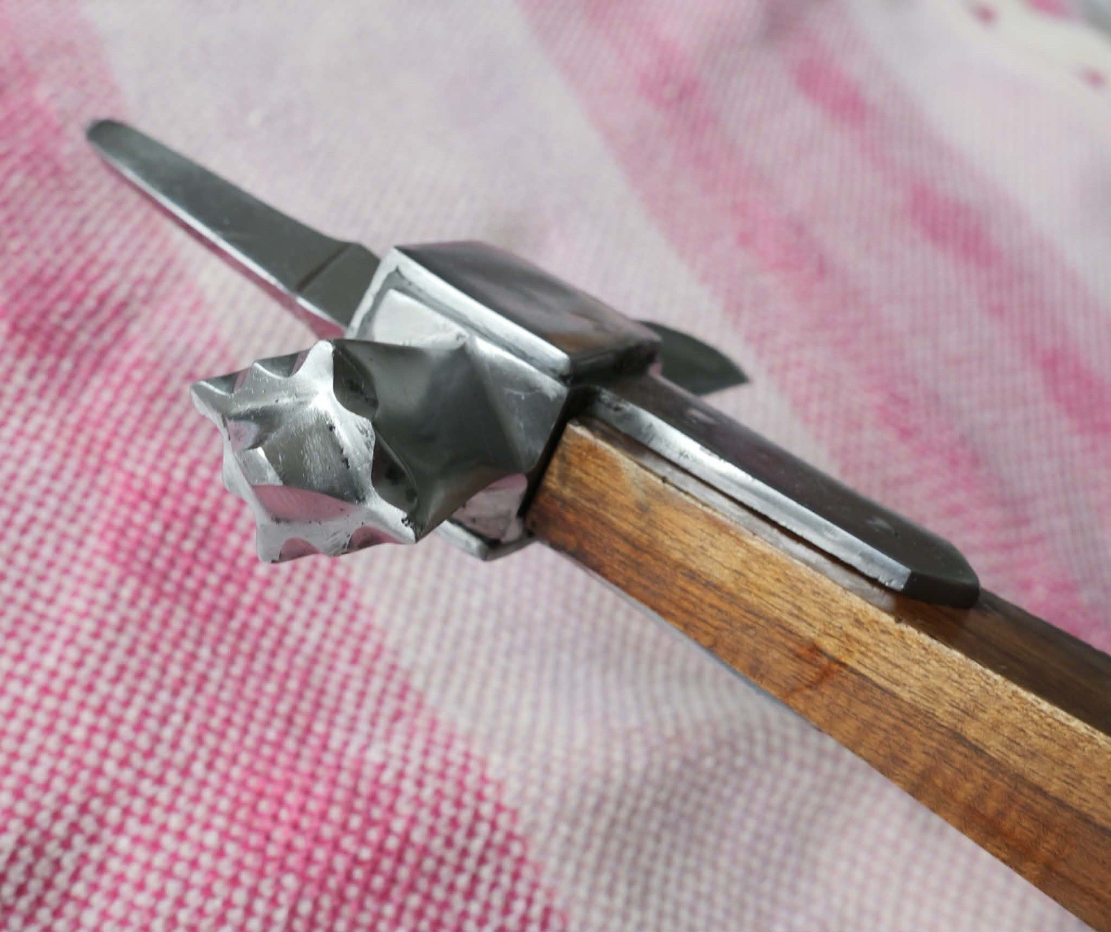 24” Lucerne War Hammer Teak Wood Handle Hand Forged Rustic Medieval Stronghold