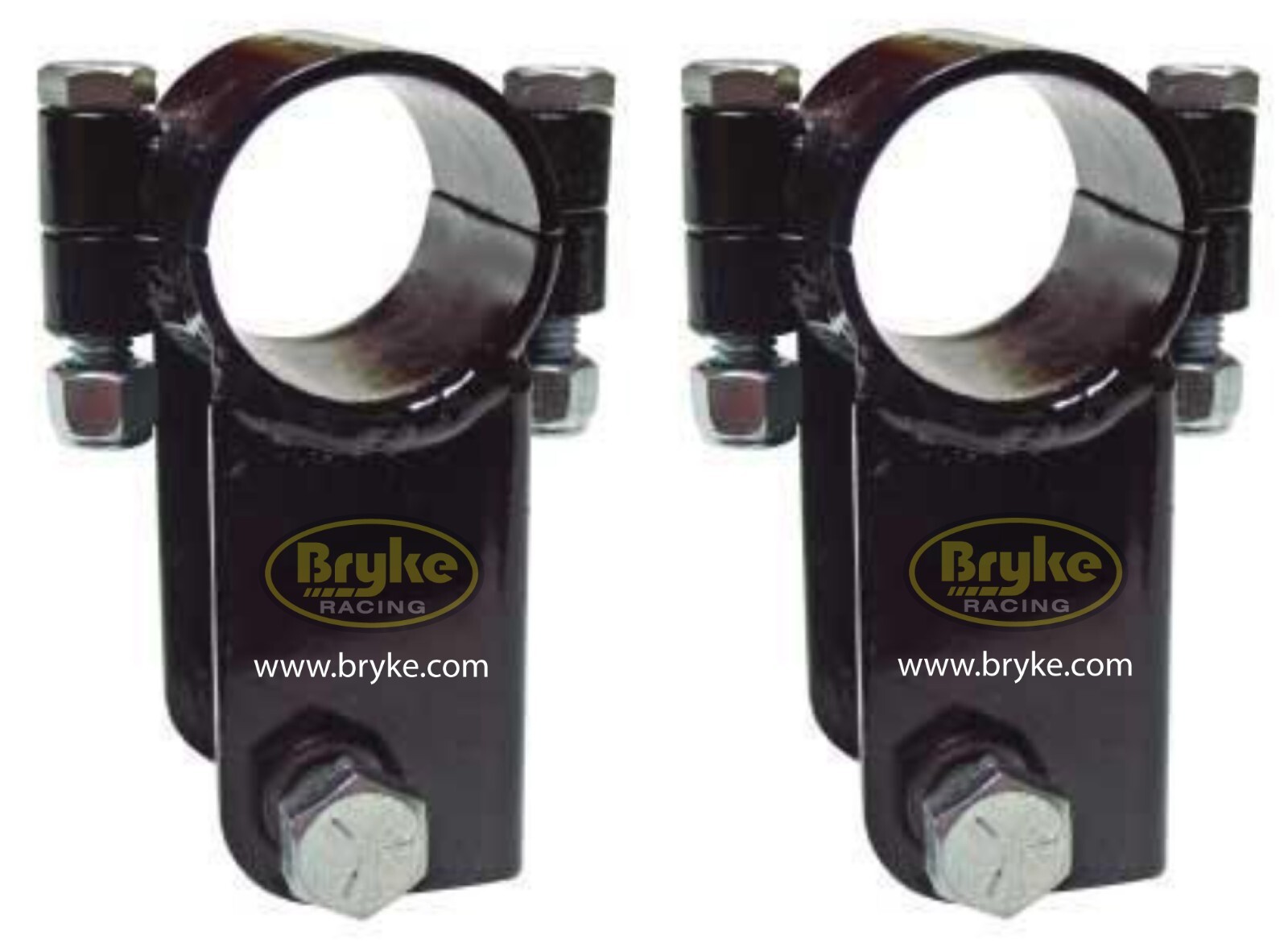 Bolt On Shock Mount Clamps to 1-1/2 Tubing edge to center PAIR Clamp On 2"