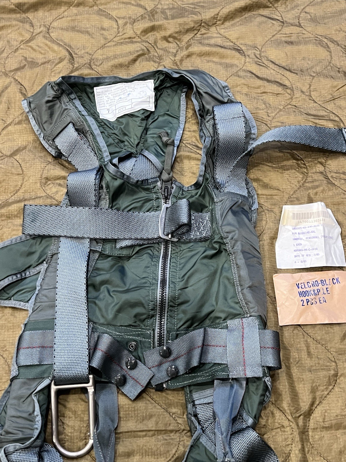 Vintage USGI Pilot’s MA-2 Torso Harness Assembly - US Navy - Post Vietnam 1980s