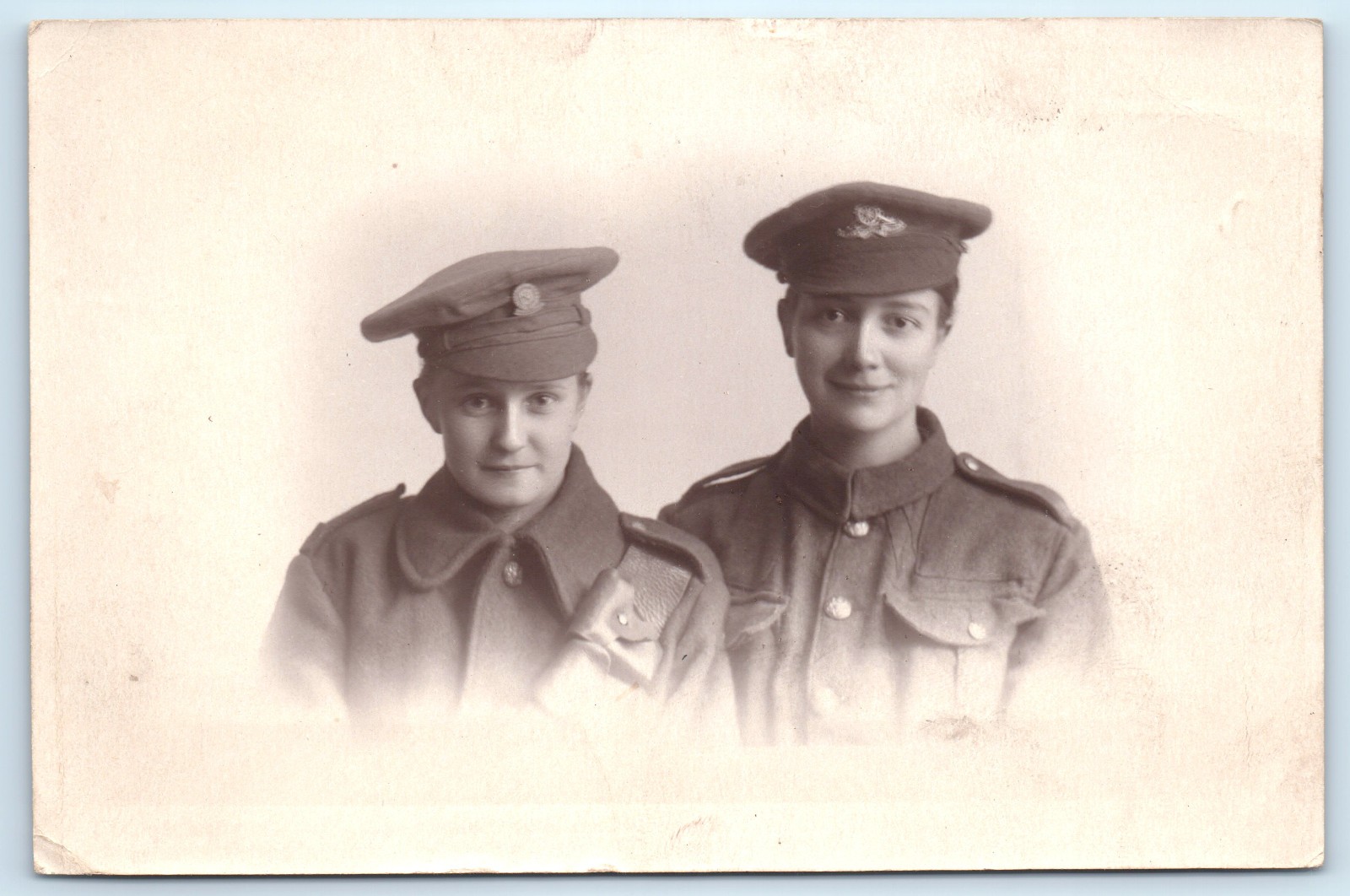 WWI British Army Girls Real Photo Postcard RPPC