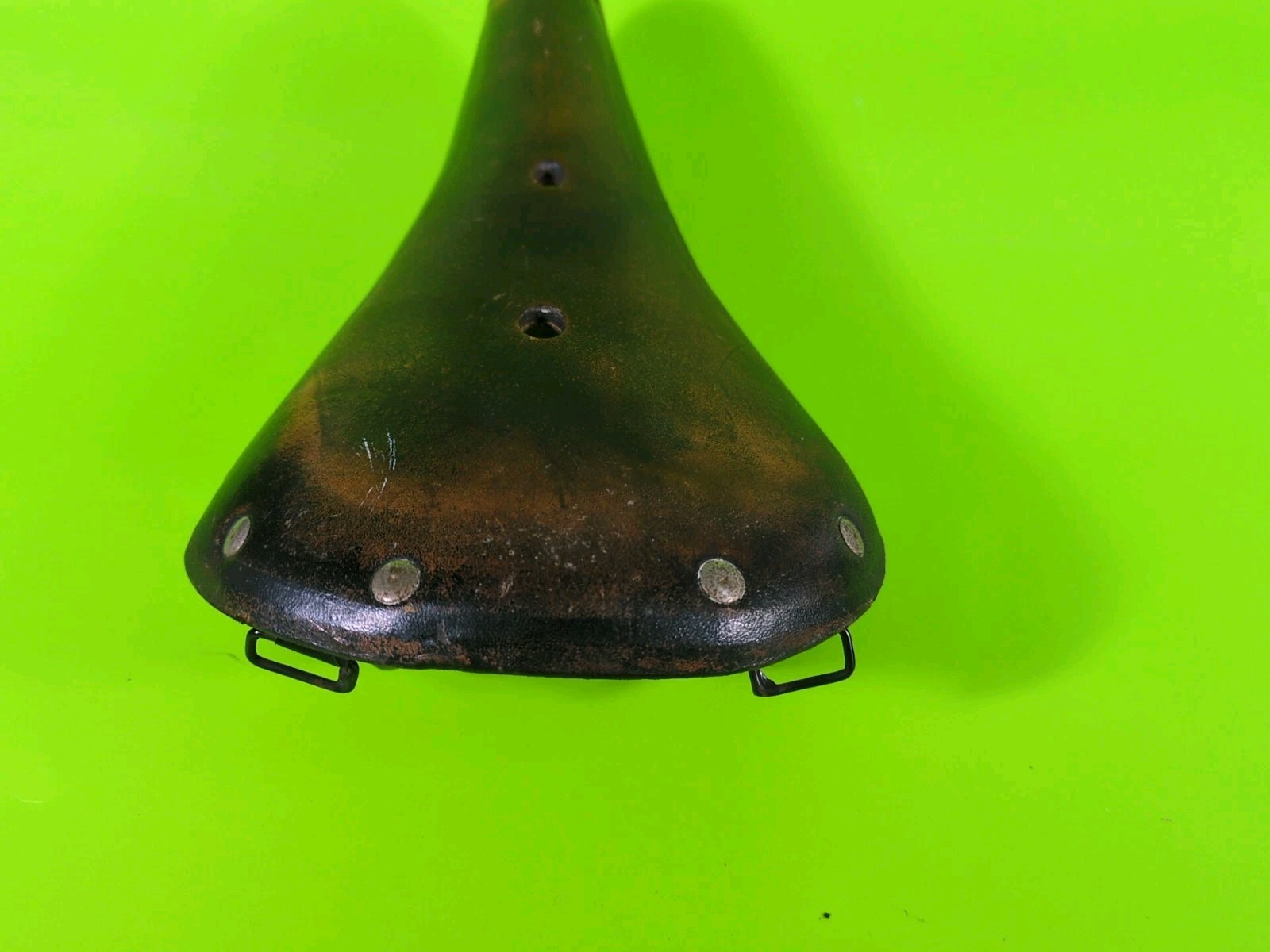 Vintage French Selles Pryma Brown Leather Saddle 65 Eroica Good Condition