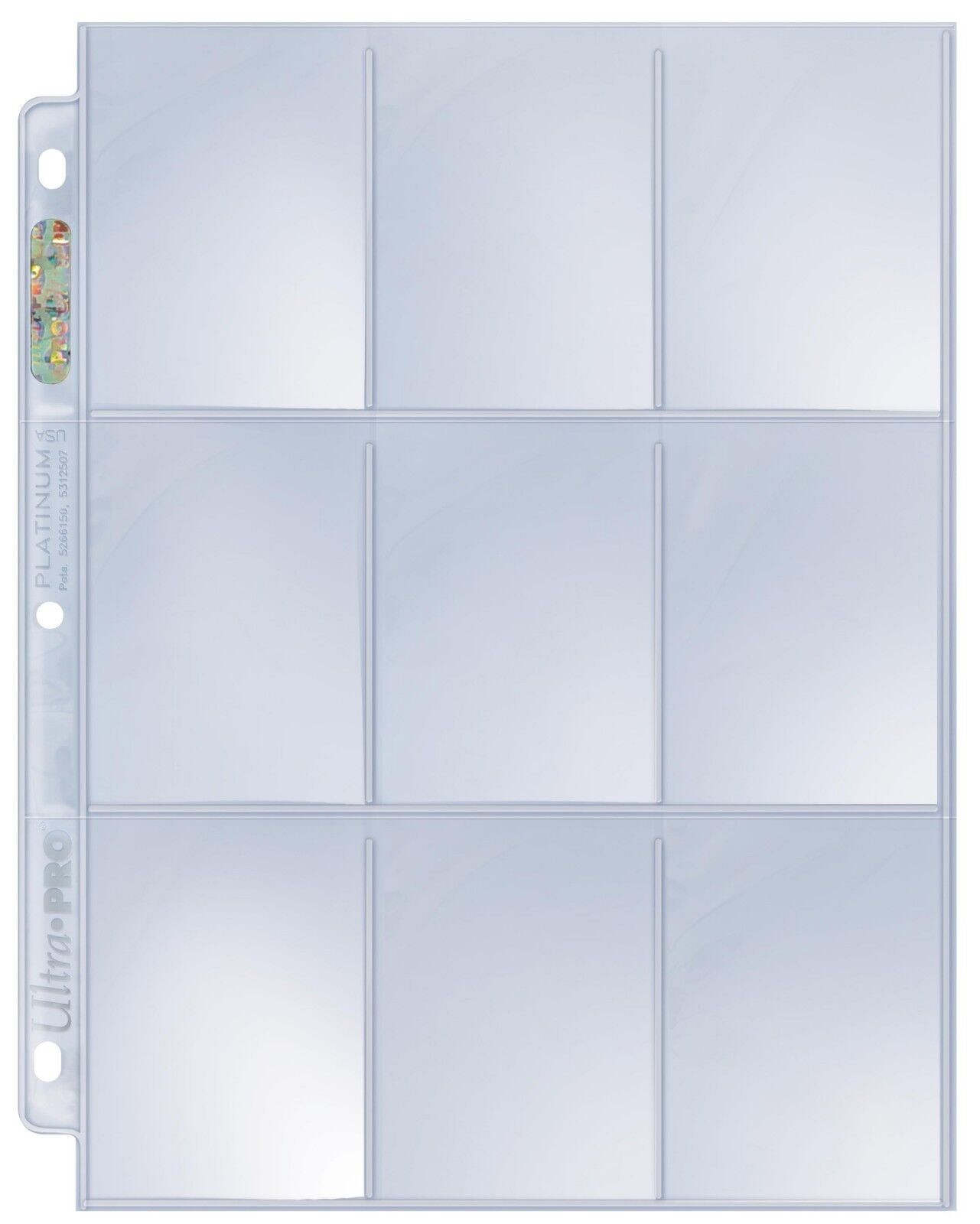 Ultra Pro: 9-Pocket Platinum Binder Pages - 100 count 81320
