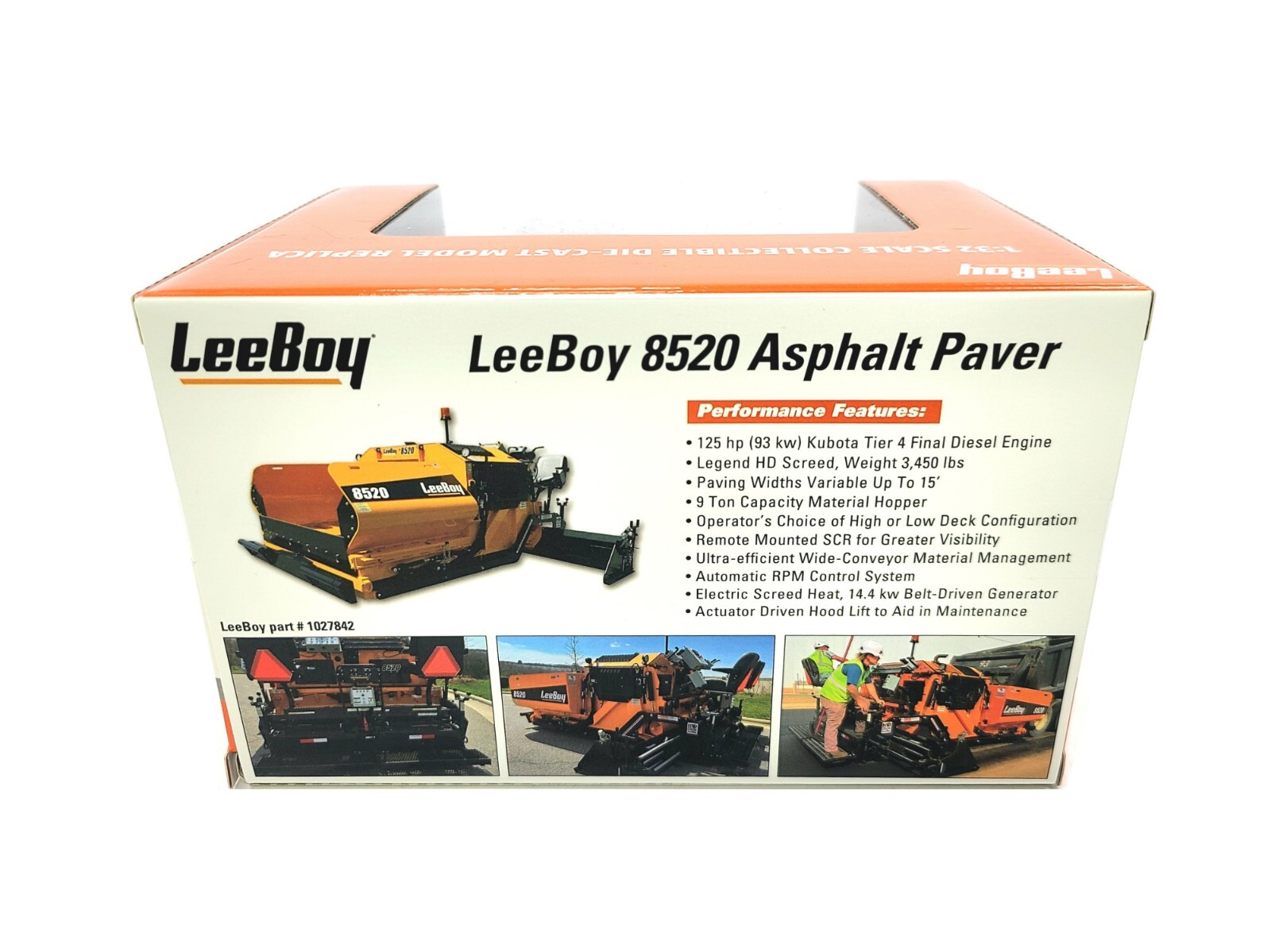 LeeBoy 8520 Asphalt Paver - Diecast Masters 1:32 Scale Diecast Model #41004 New