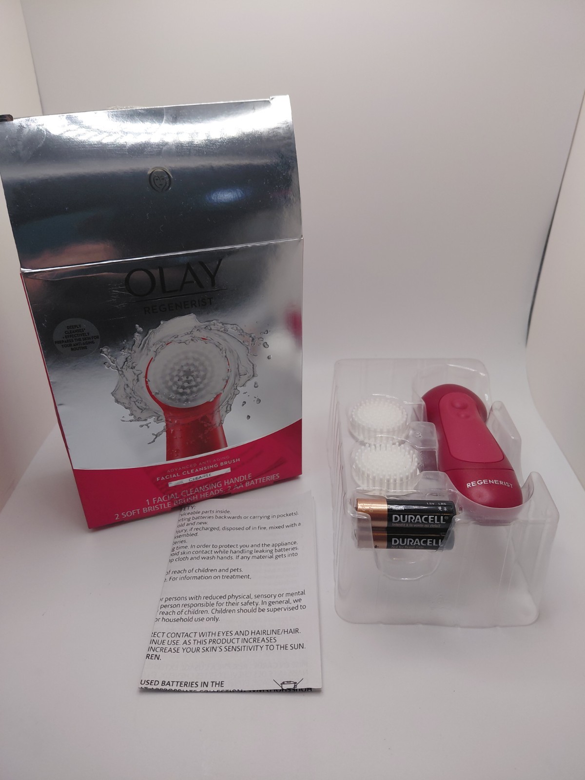 Olay Regenerist Advanced Anti-Aging Face Cleansing Device - Red