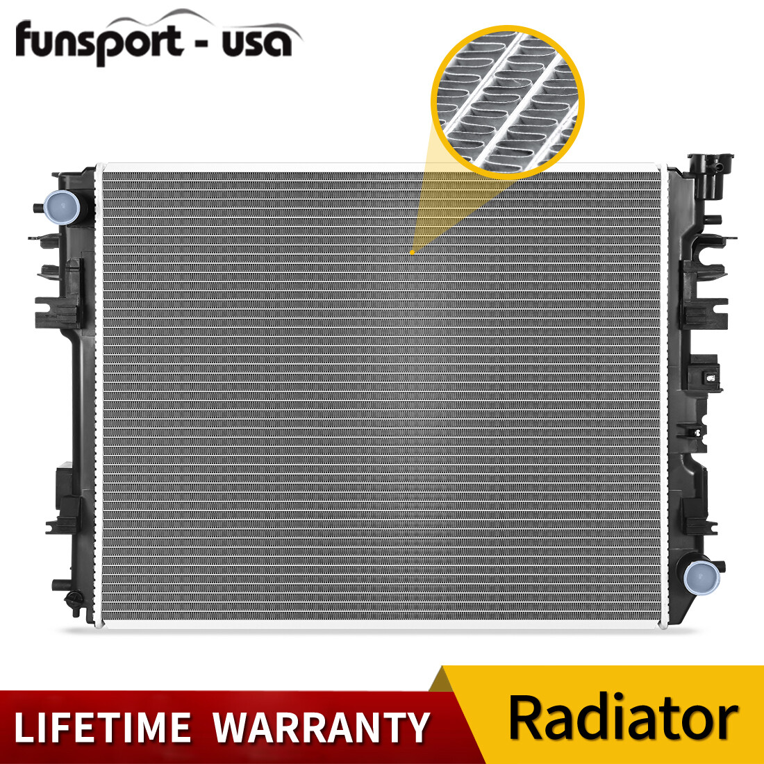 13129 Radiator for 2009-2018 Dodge Ram 1500 / 2019-2021 Classic 3.7L 4.7L 5.7L