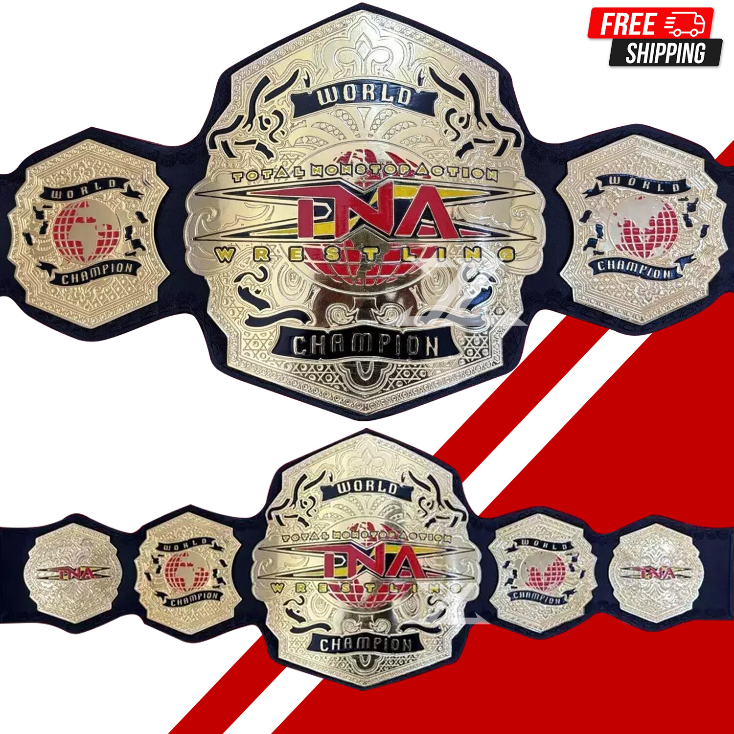 TNA Heavyweight Wrestling Championship Replica Belt Adult Size New 2mm/4mm/6mm