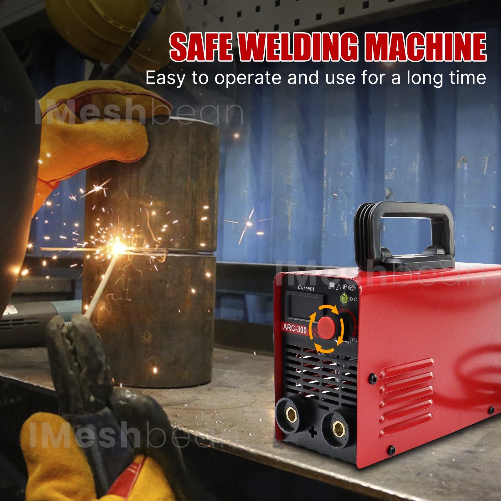 300AMP Mini IGBT ARC Welding Machine Inverter DC MMA Electric Welder Stick 110V