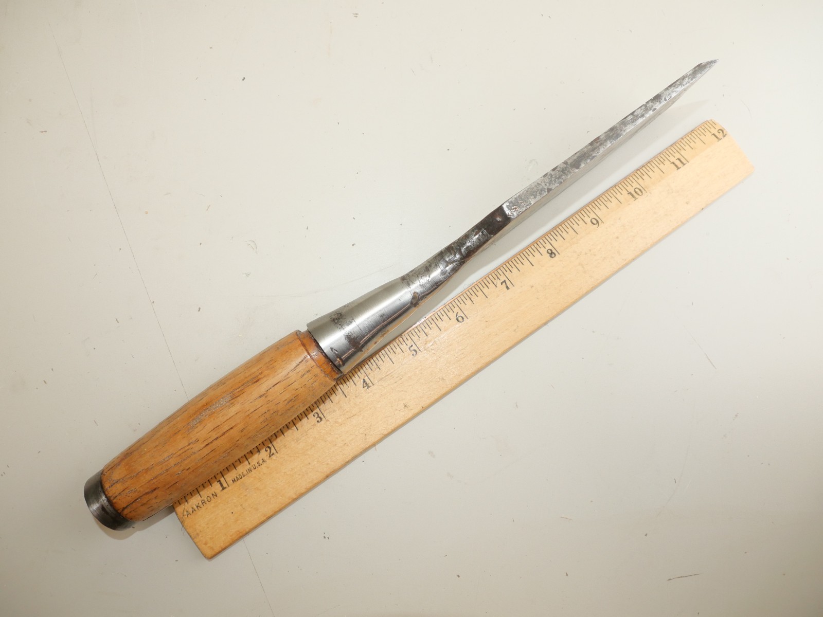 Heavy duty Large Vintage 2” square edge socket chisel