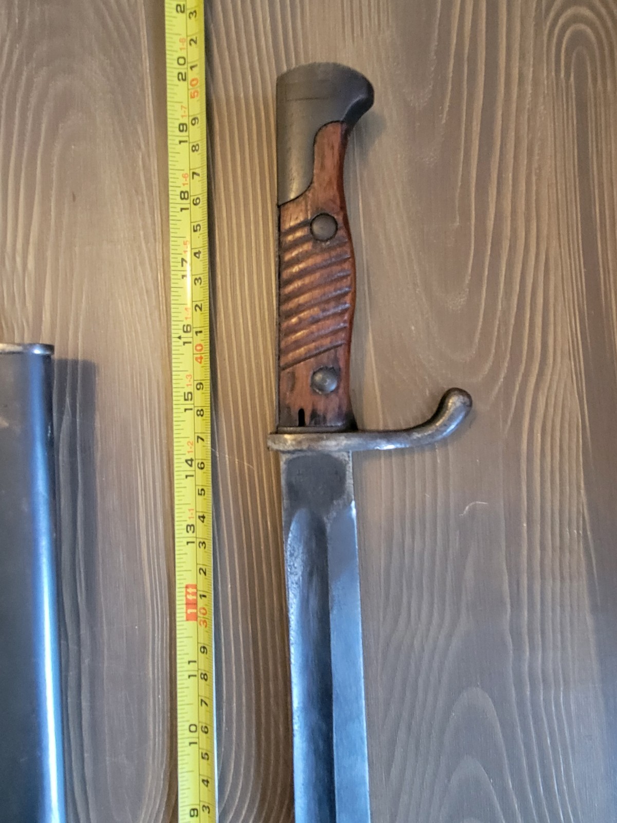 EXCELLENT! WWI German Mauser Butcher Blade Bayonet & Sheath