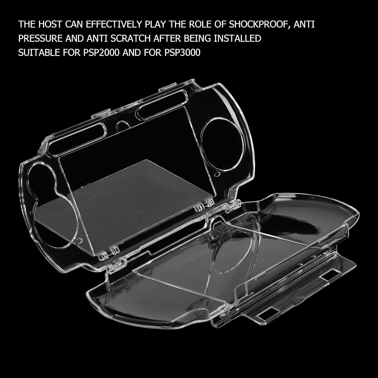 Clear Anti-dust Hard Skin Case Protector Cover for Sony PSP 2000 3000 Console