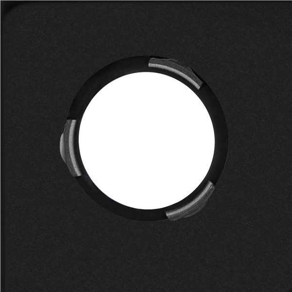 Outdoor Square Patio Bistro Table with Silk Printing Glass Top and Umbrella Hole