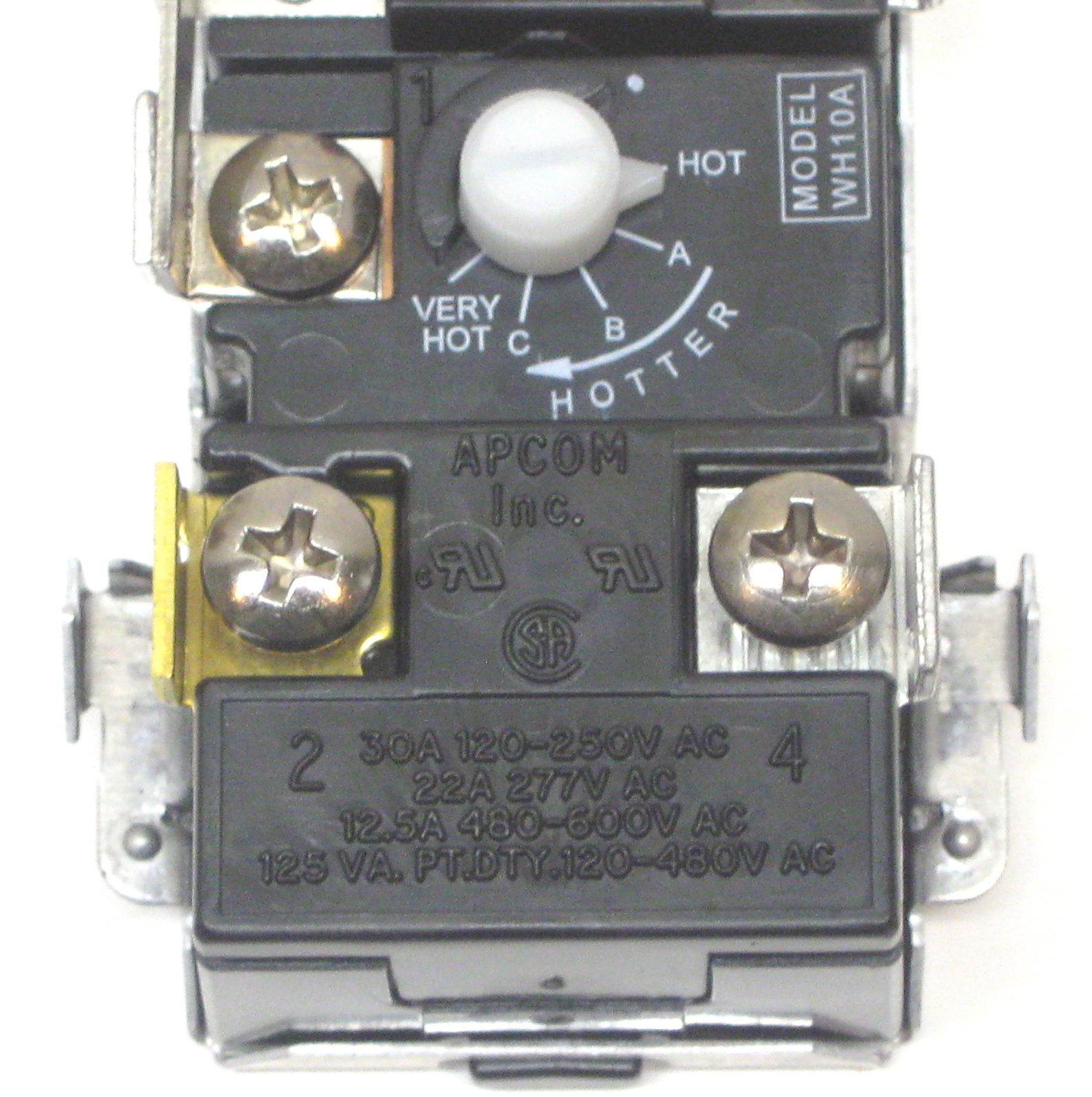 WH10A Apcon Electric Water Heater Thermostat for Upper Element Thermodisc WH6-4