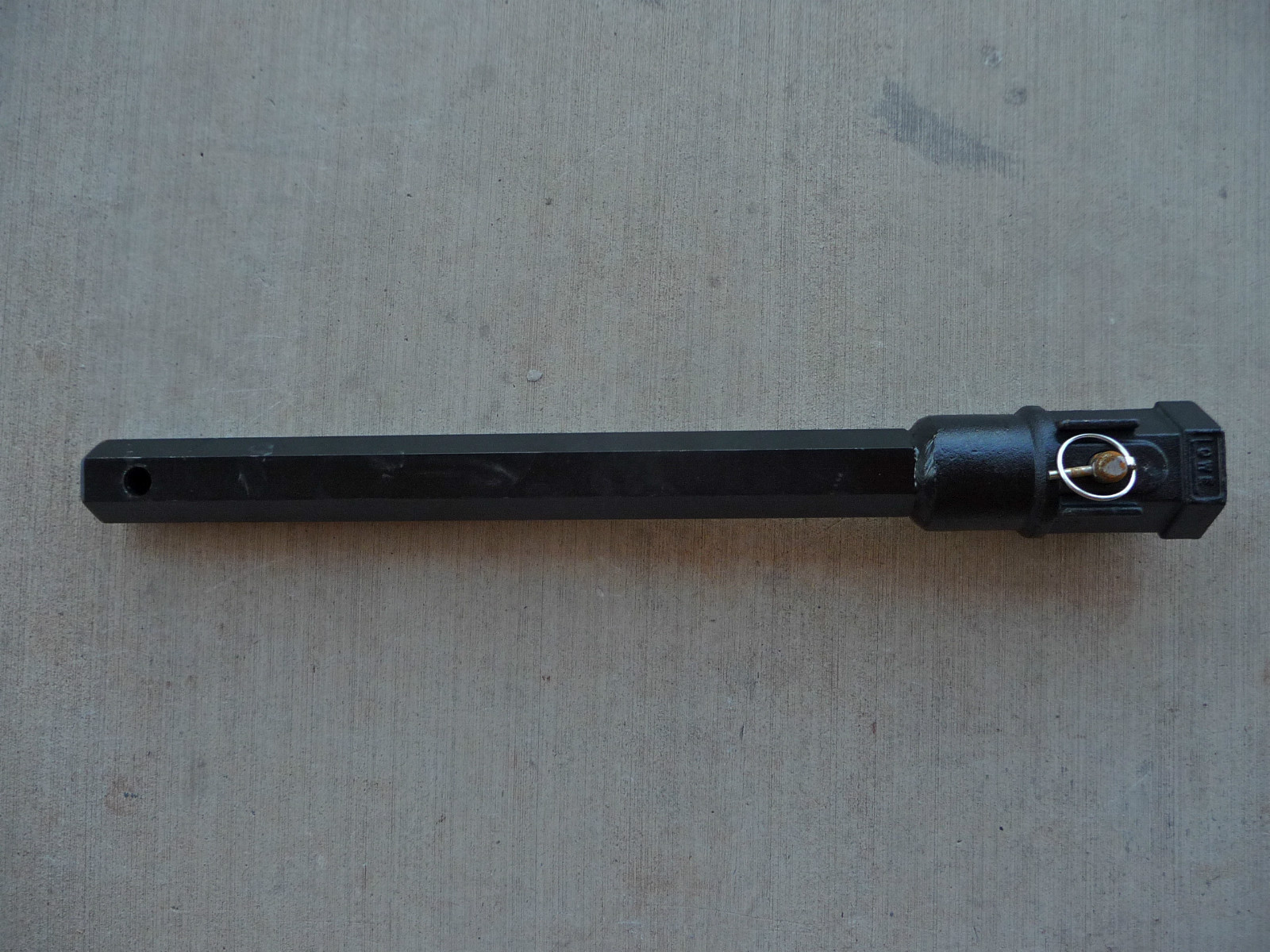 Lowe 24in Long Hex Shaft Auger Extension, 2in Hex, New, Free Shipping