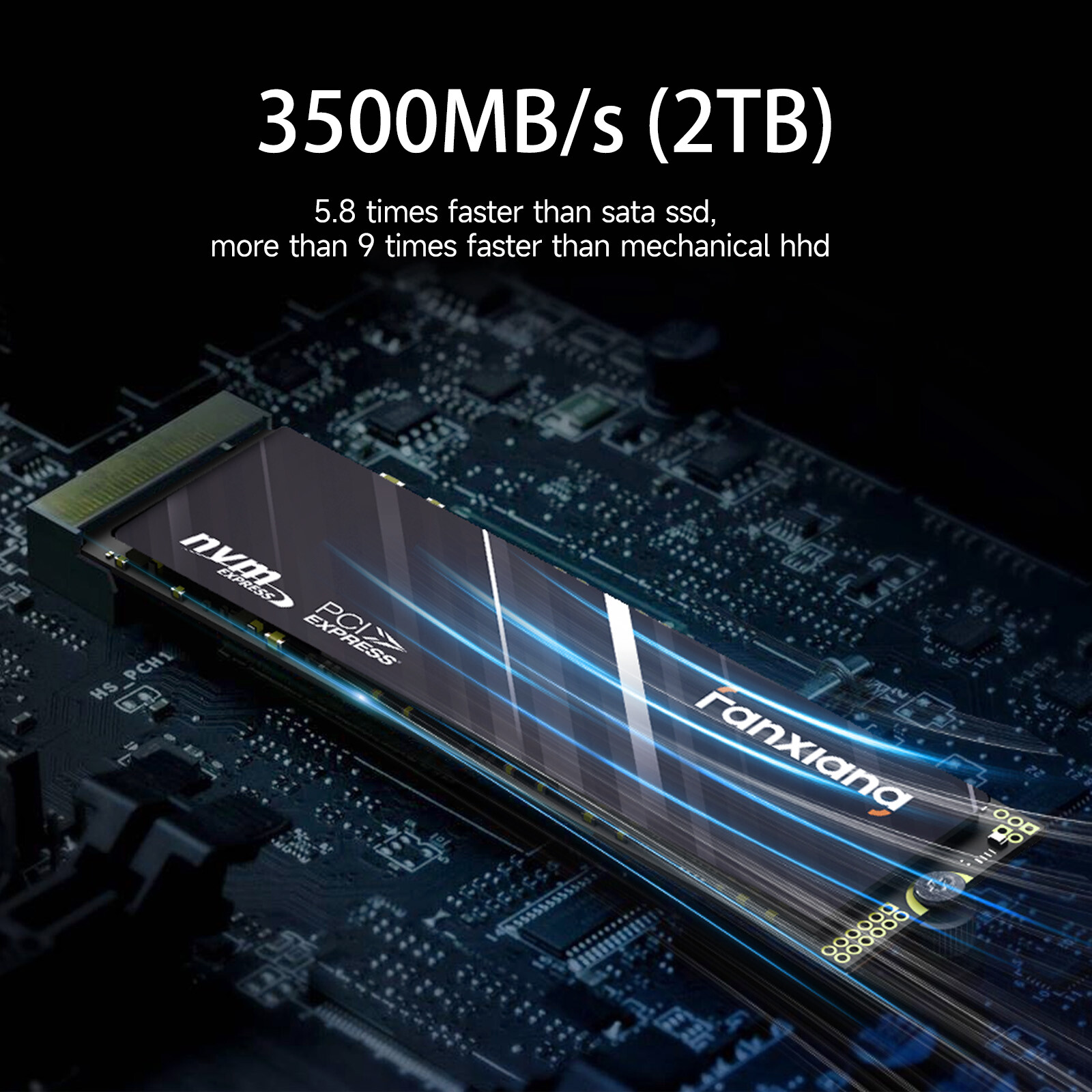 Fanxiang M.2 2280 2TB SSD PCIe Gen 3 X4 NVMe 3D NAND Internal Solid State Drive