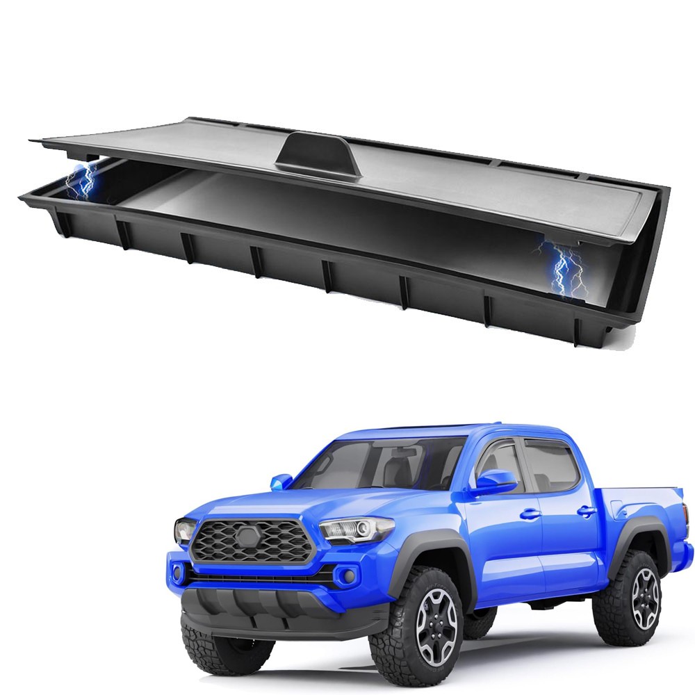 For Toyota Tacoma 2023-2016 Accessories Hidden Center Console Storage Cover Lid
