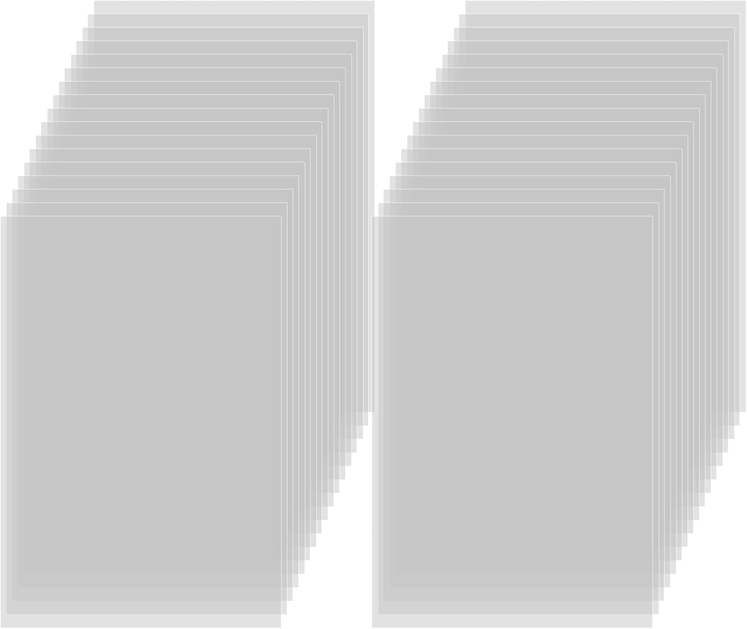 50 Pcs Clear Acetate Sheets 4.3x6.3 in Heat Resistant Plastic Craft Paper