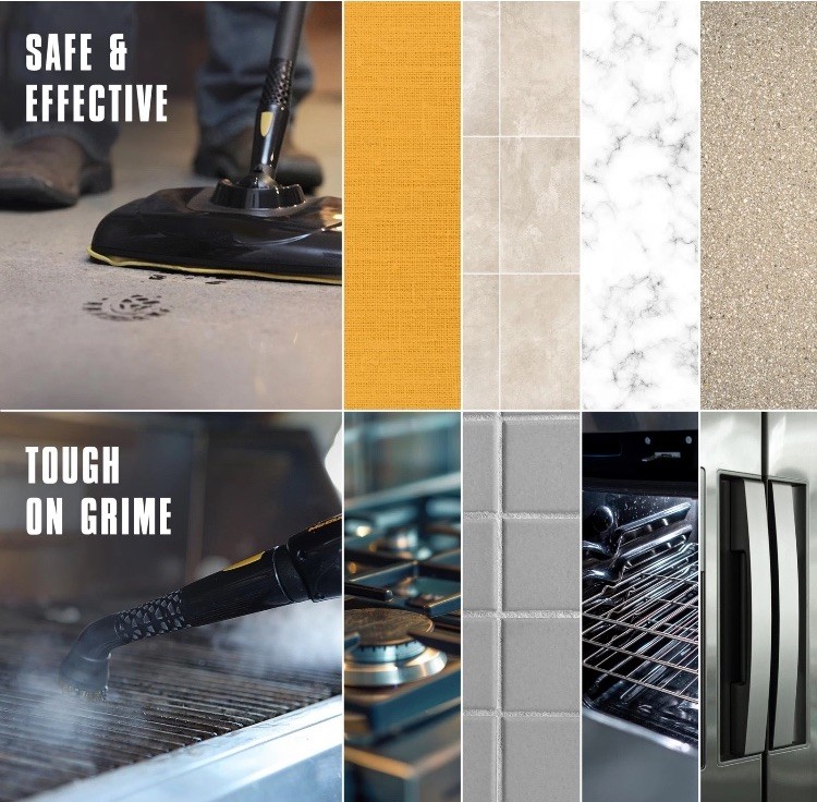 20 pc McCulloch Canister Steam Cleaner MC1375 1500W 48oz w/accessories New