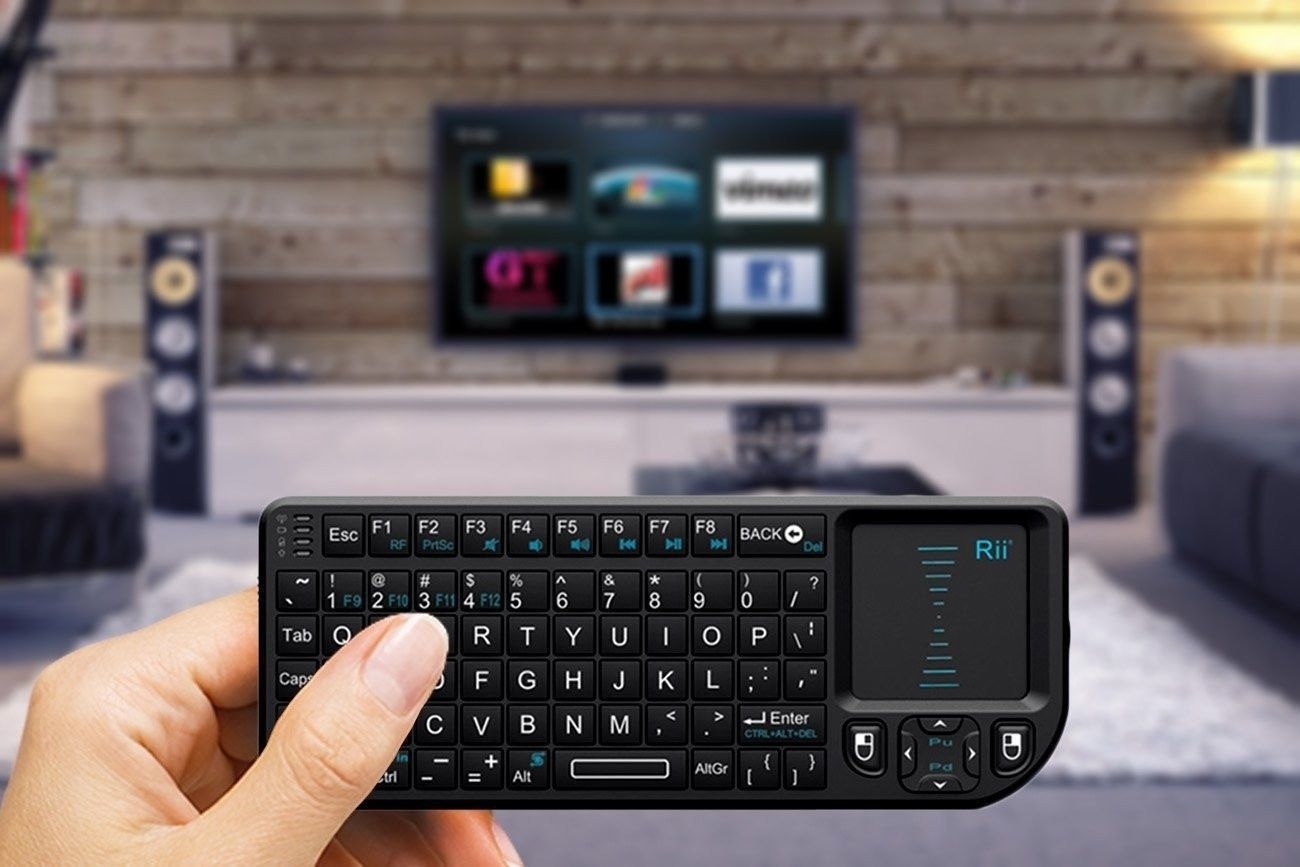 NEW Rii X1 Mini Keyboard Touchpad PC Smart TV Android TV (Bluetooth/ 2.4 Ghz)
