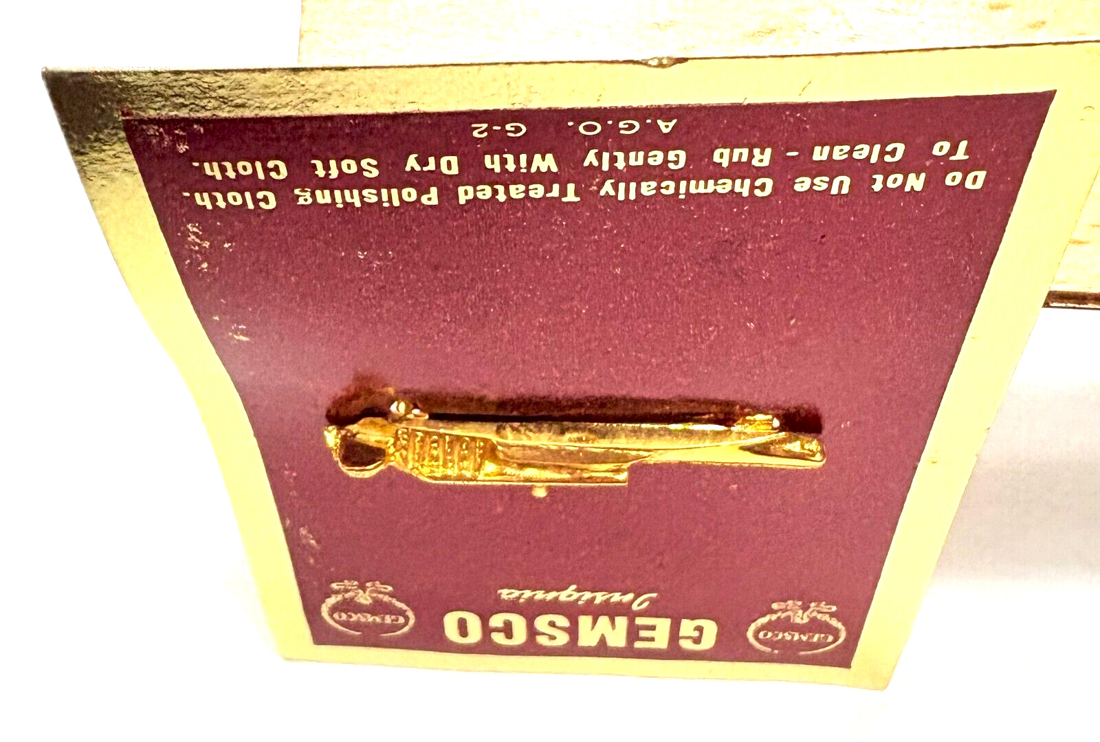 Five Aircraft Carrier Lapel Pins on Original GEMSCO Cards