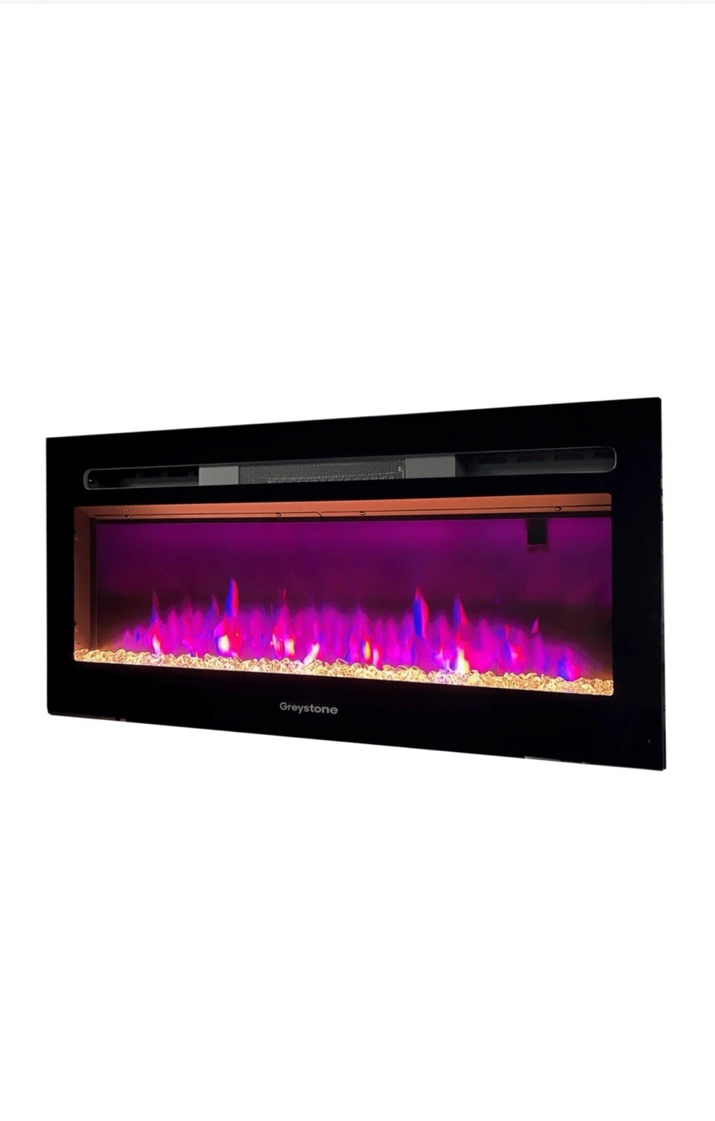 Greystone #F32-18A 3-Color Crystal LED Fireplace - 32" with Remote