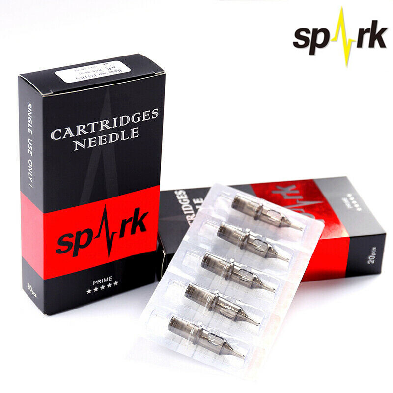 50Pcs Spark Tattoo Cartridge Needles Assorted Mixed Needles: PICK RL, RS, RM, M1
