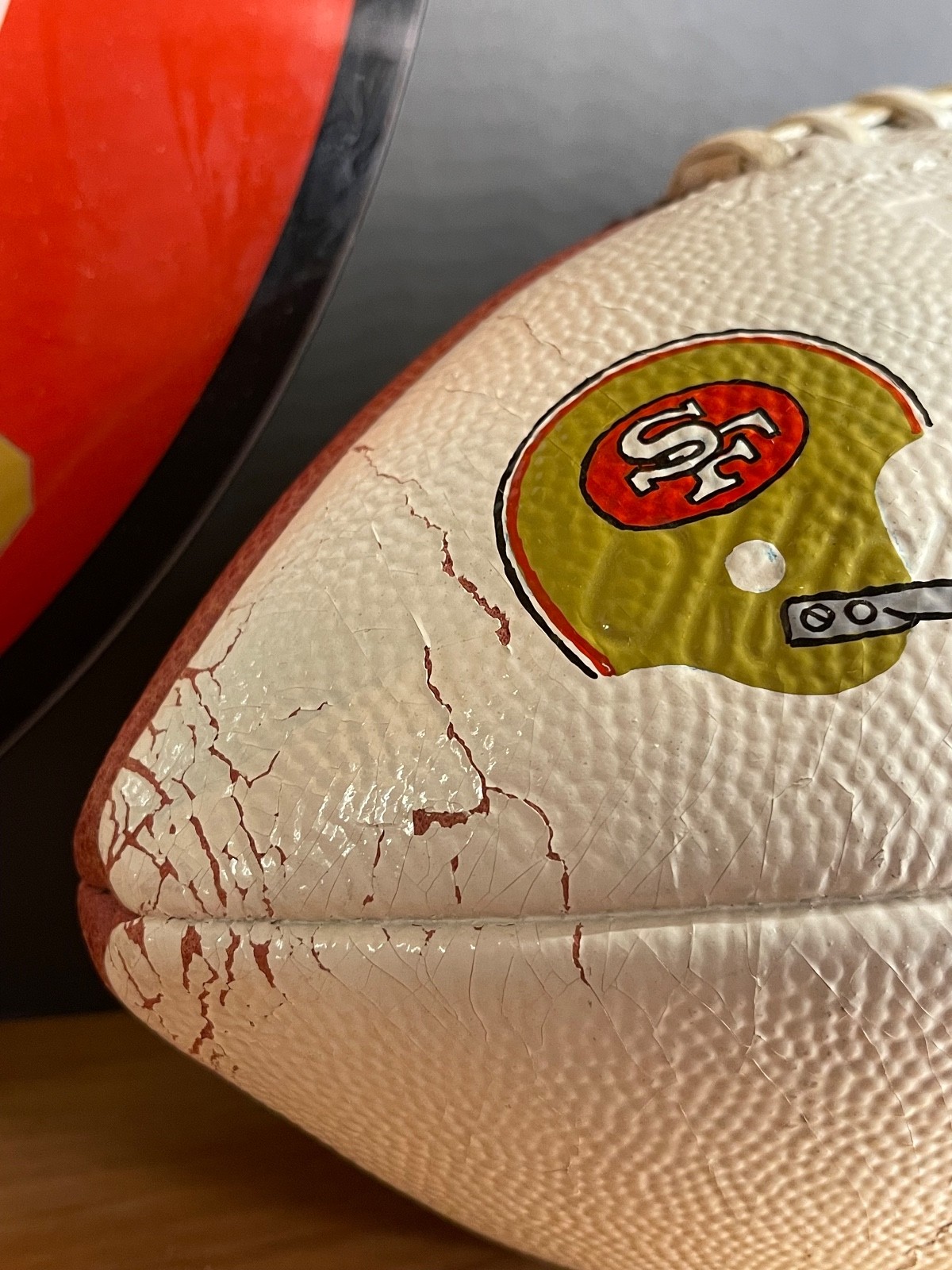 1985 Super Bowl XIX Football 49ers Dolphins game ball