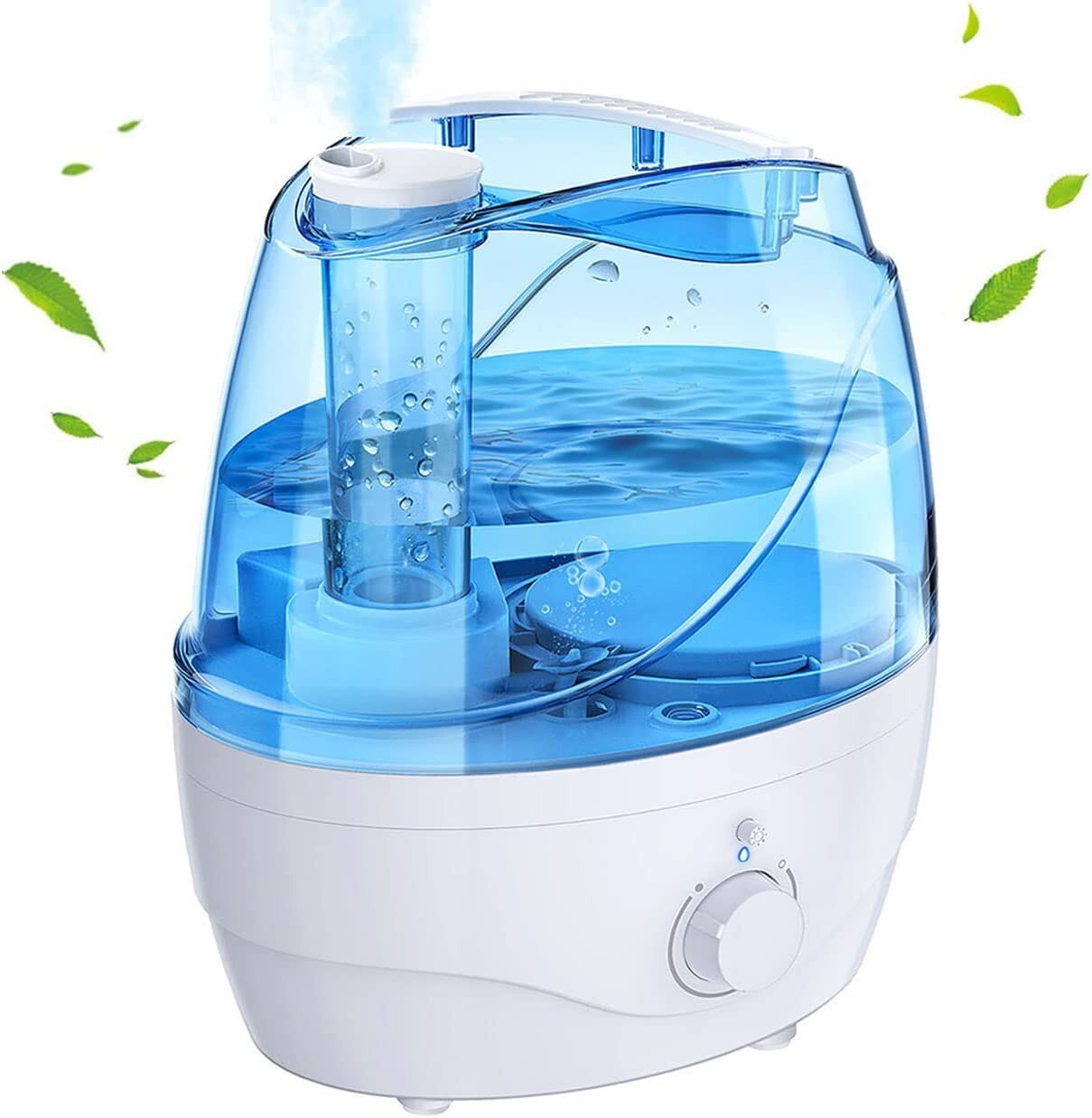 2.2L Humidifier for HOME OFFICE with Light,Quiet & Auto-of Cool Mist Humidifier