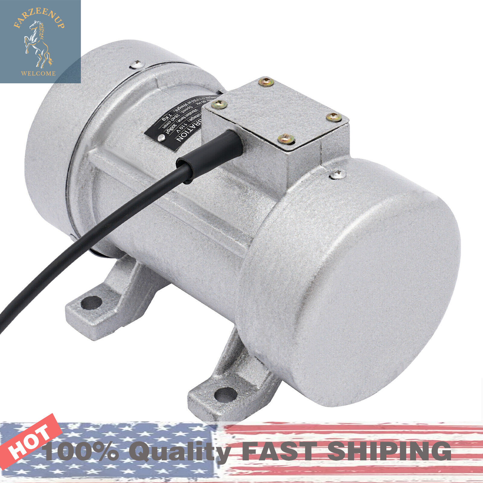 Electric Vibration Motor Concrete Vibrator Industrial Cement Concrete Shaker USA