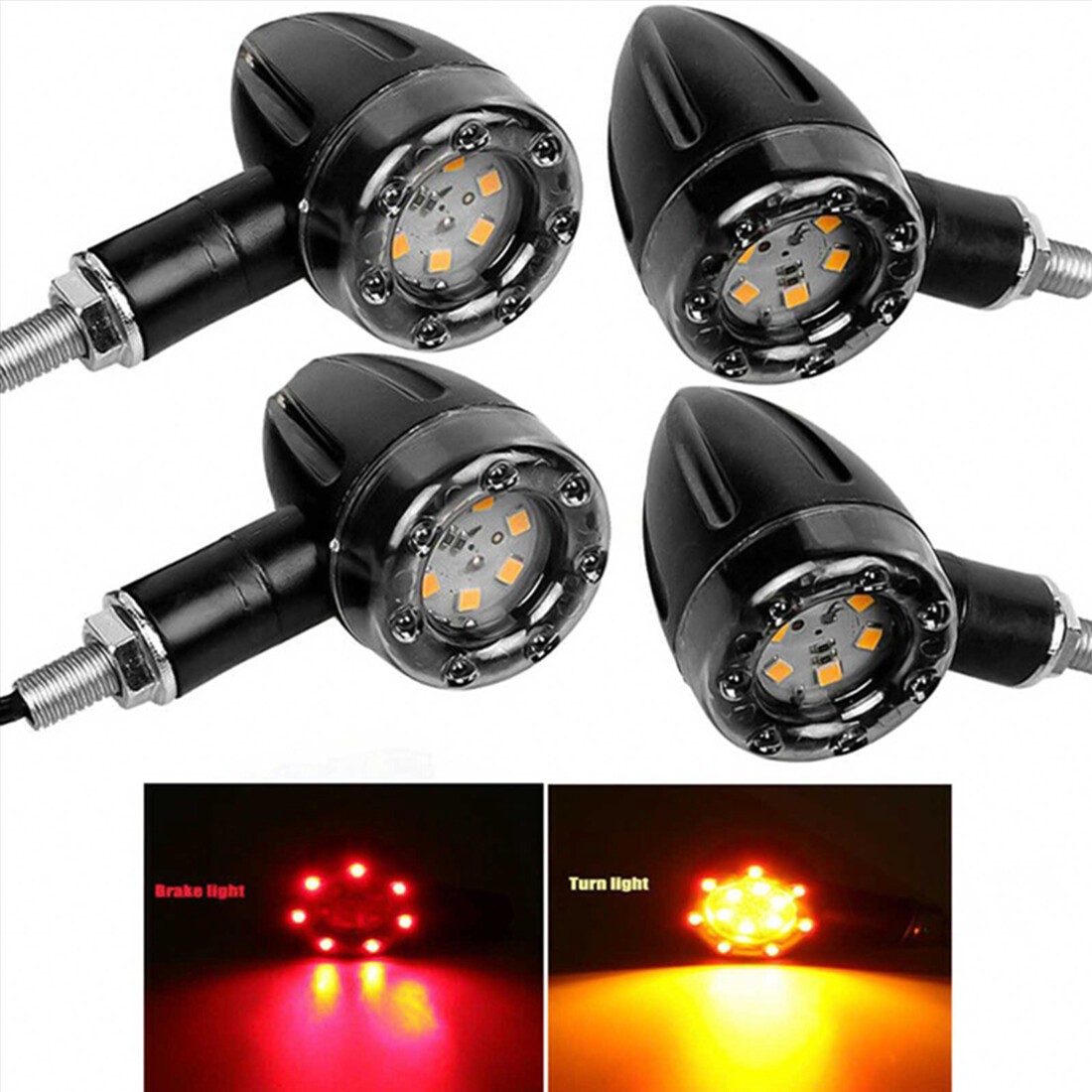 4X Turn Signal Lights FOR Honda Shadow VLX 600 Shadow ACE/ Aero/ Spirit 750 1100