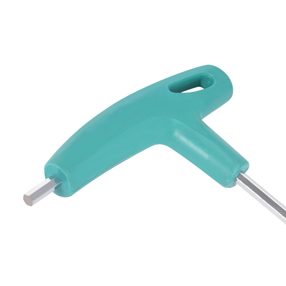 4mm Extra Long Arm T-Handle Hex Key Wrench Chrome Finish New