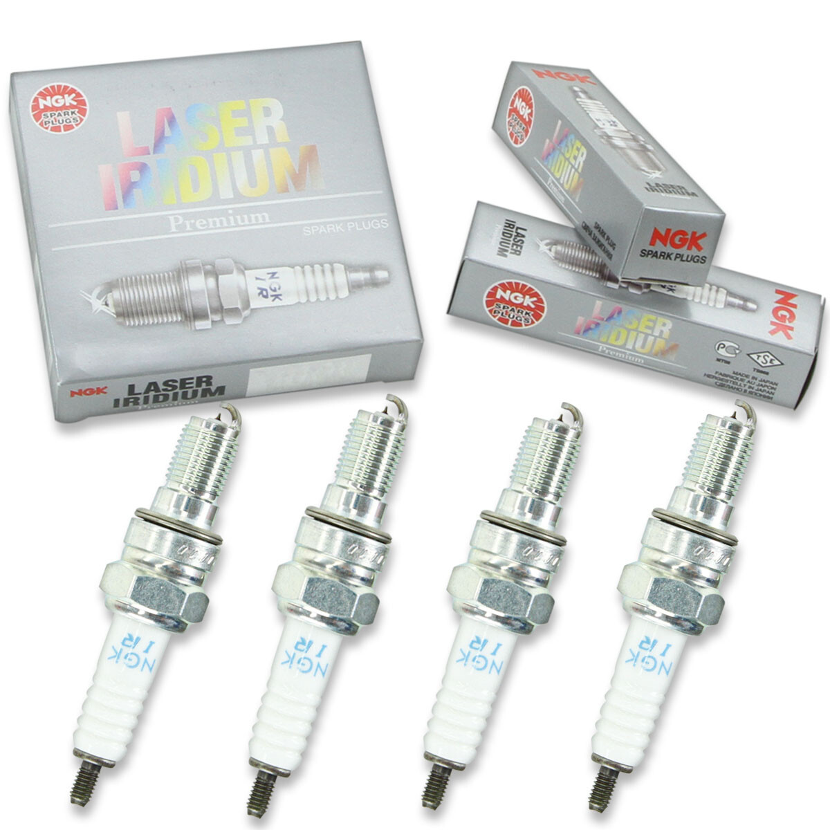 4pcs 04-07 Honda CBR1000RR NGK Laser Iridium Spark Plugs 999cc 60ci Kit Set me
