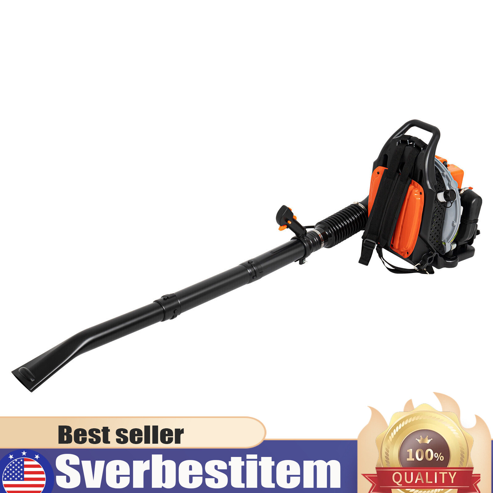 2024 New Upgraded 63CC 2-Stroke 850CFM 4.3HP Commercial Backpack Gas Leaf Blower