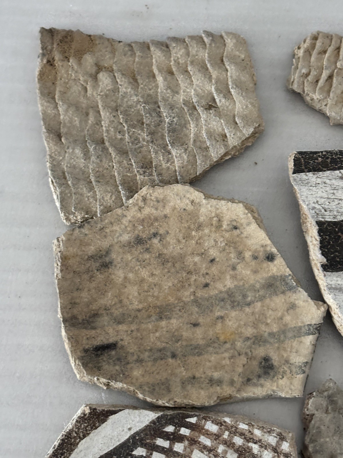 12 Ancient Anasazi Native American Pottery Shards 2” - 4” Arizona L6-D FREE SHIP